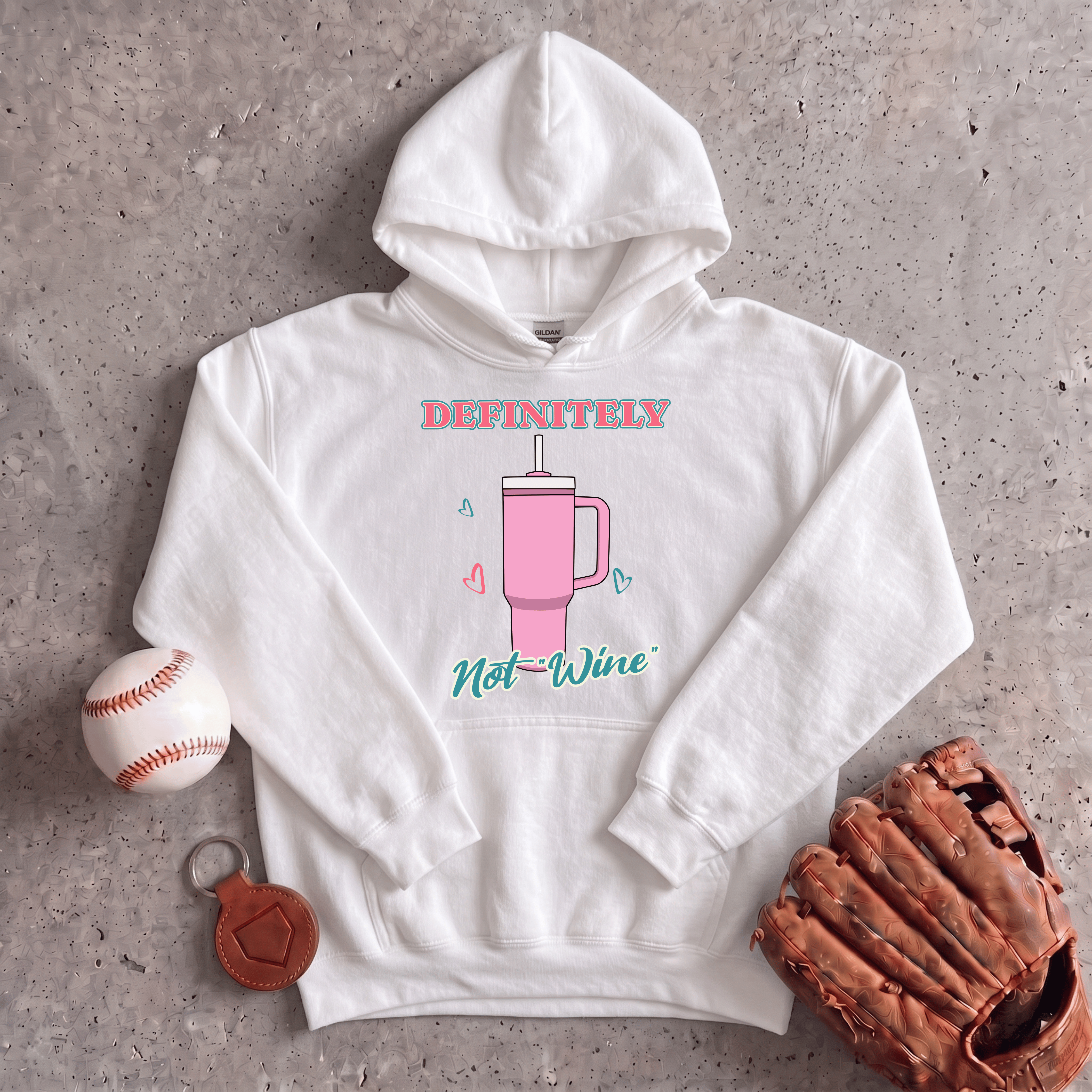 Collection of Definitely Not Wine Hoodie in a gallery layout