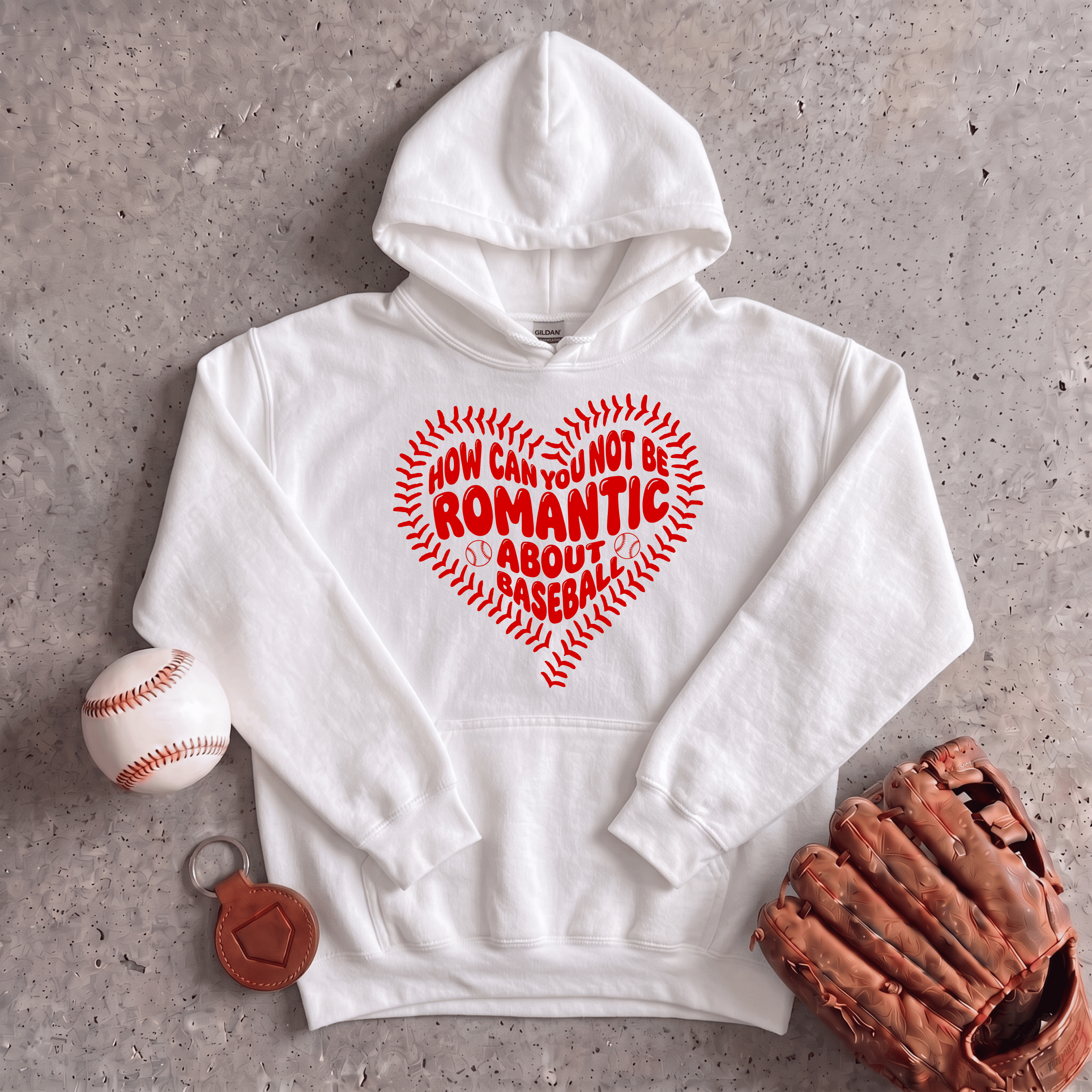 Collection of Romantic About Baseball Hoodie in a gallery layout