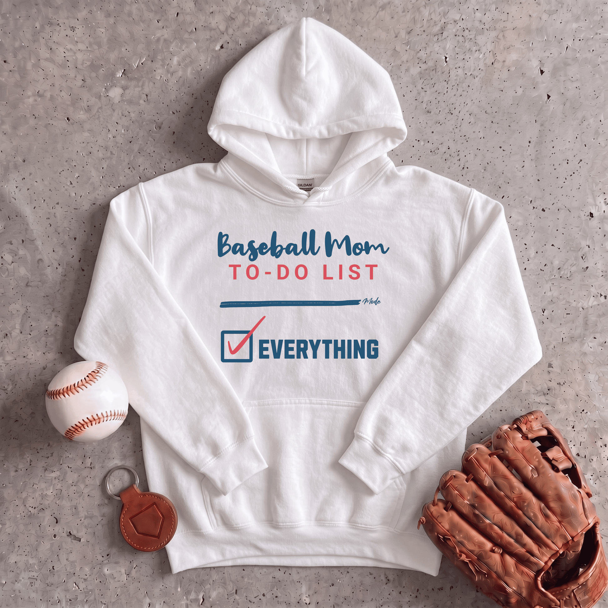 Baseball Mom To Do List Hoodie
