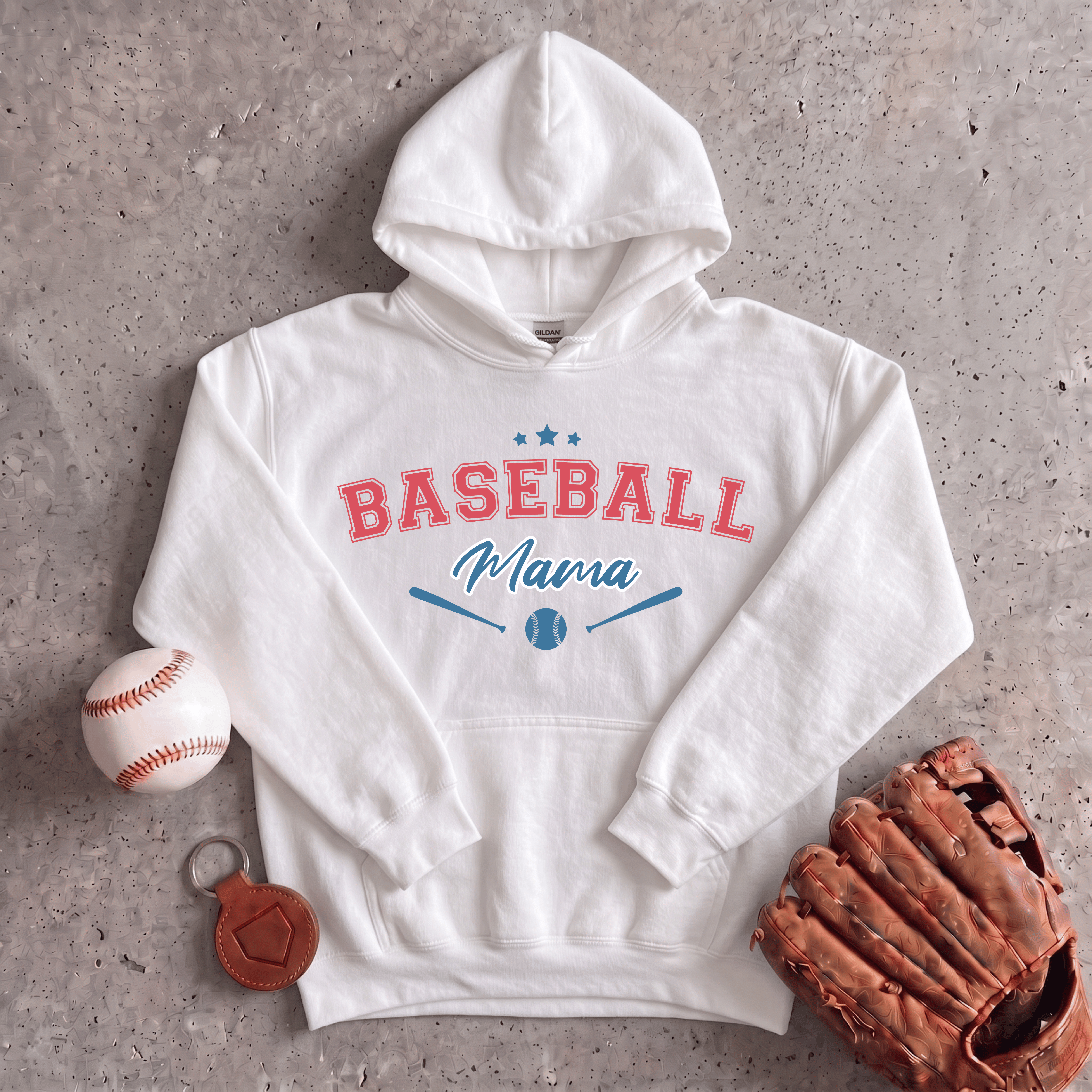 Collection of Baseball Mama Hoodie in a gallery layout