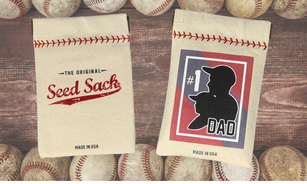 #1 Dad Seed Sack® | Canvas Baseball Seed Pouch