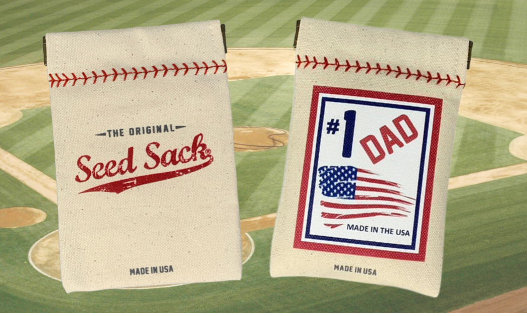 Collection of #1 Dad Seed Sack® | Canvas Baseball Seed Pouch in a gallery layout