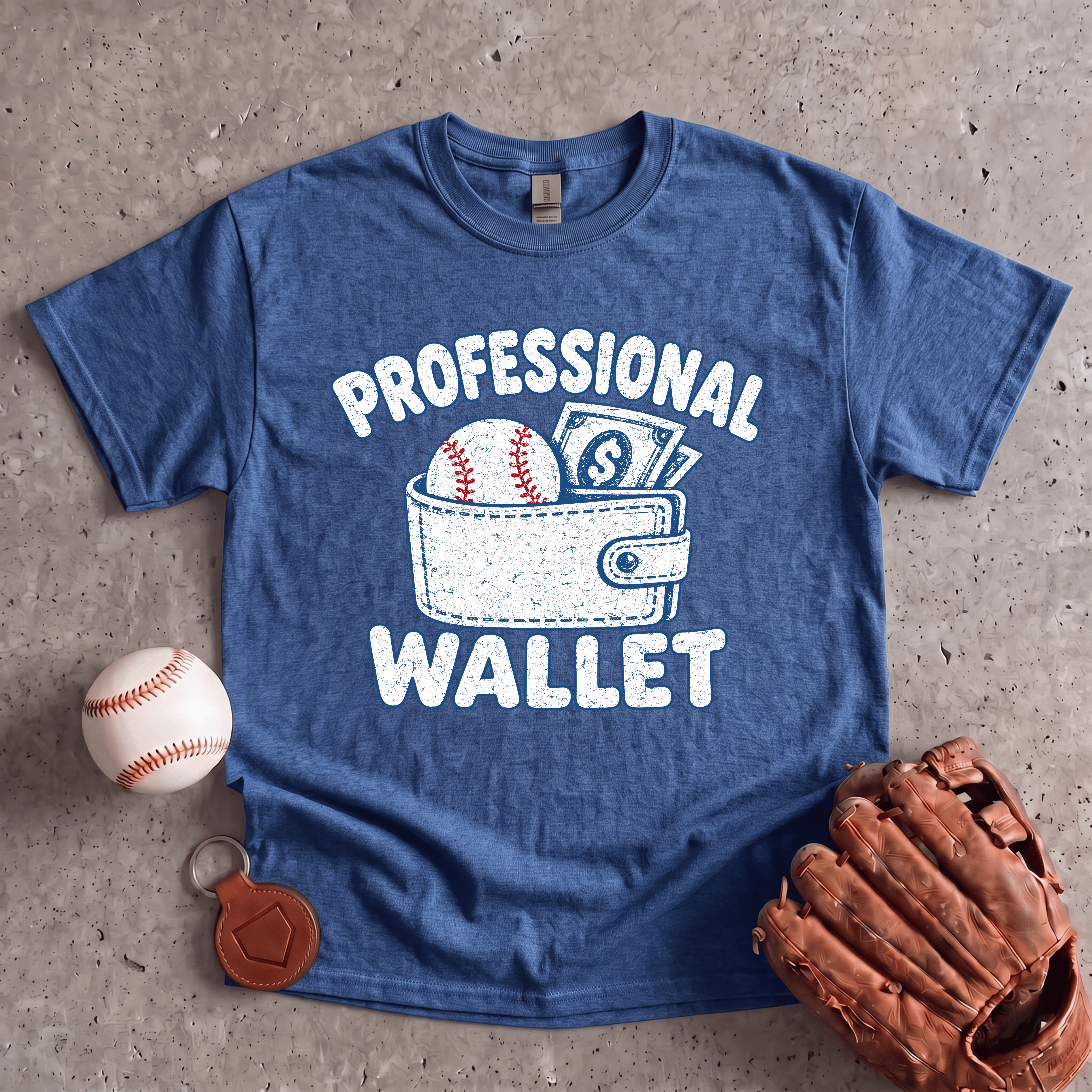 Collection of Professional Wallet Baseball Parent T-Shirt in a gallery layout