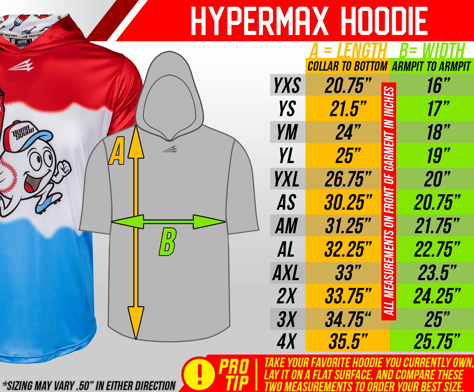 Collection of Hercules Short Sleeve HyperMAX Baseball Hoodie in a gallery layout