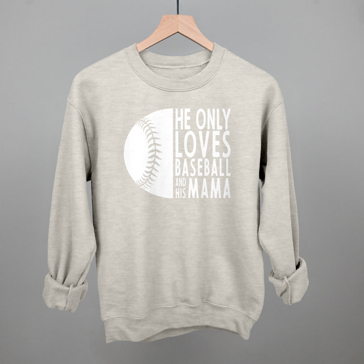 He Only Loves Baseball and His Mama | Baseball Mom Shirt