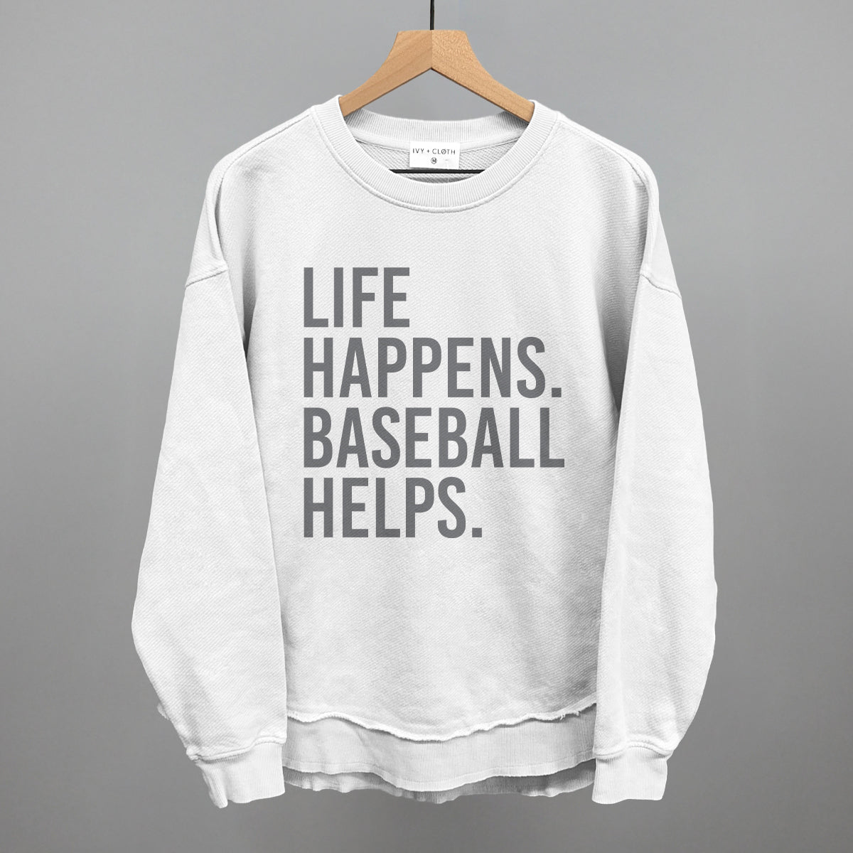 Collection of Life Happens. Baseball Helps. in a gallery layout