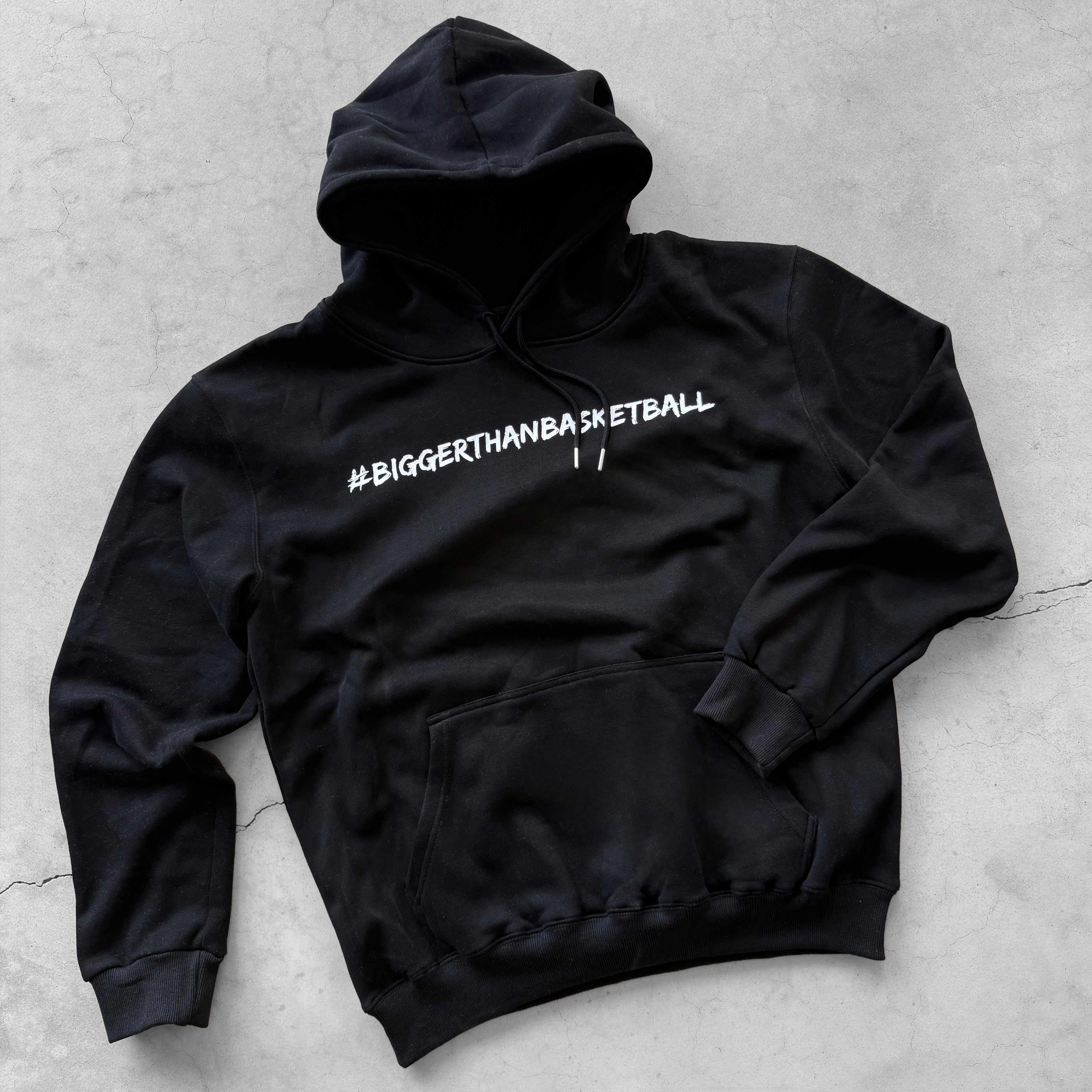 Collection of Bigger Than Basketball Hoodie - Black in a gallery layout