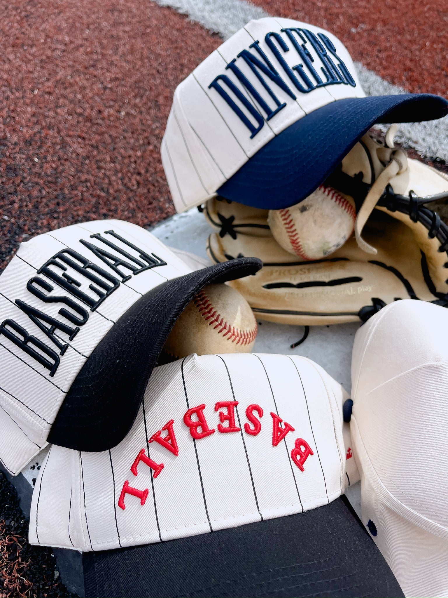 Collection of Baseball Pinstripe Vintage Hat | Out of Your League in a gallery layout
