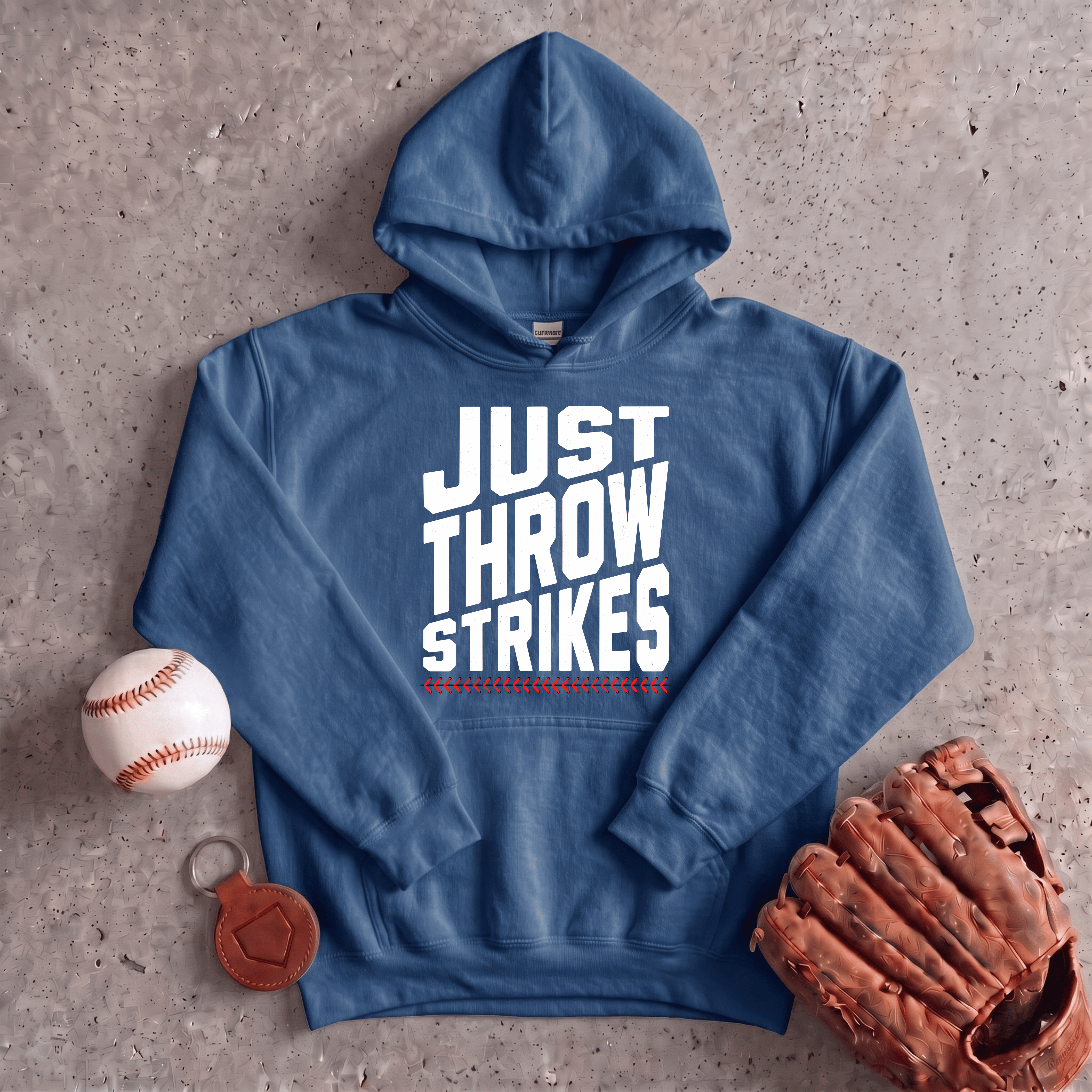 Collection of Just Throw Strikes Hoodie in a gallery layout