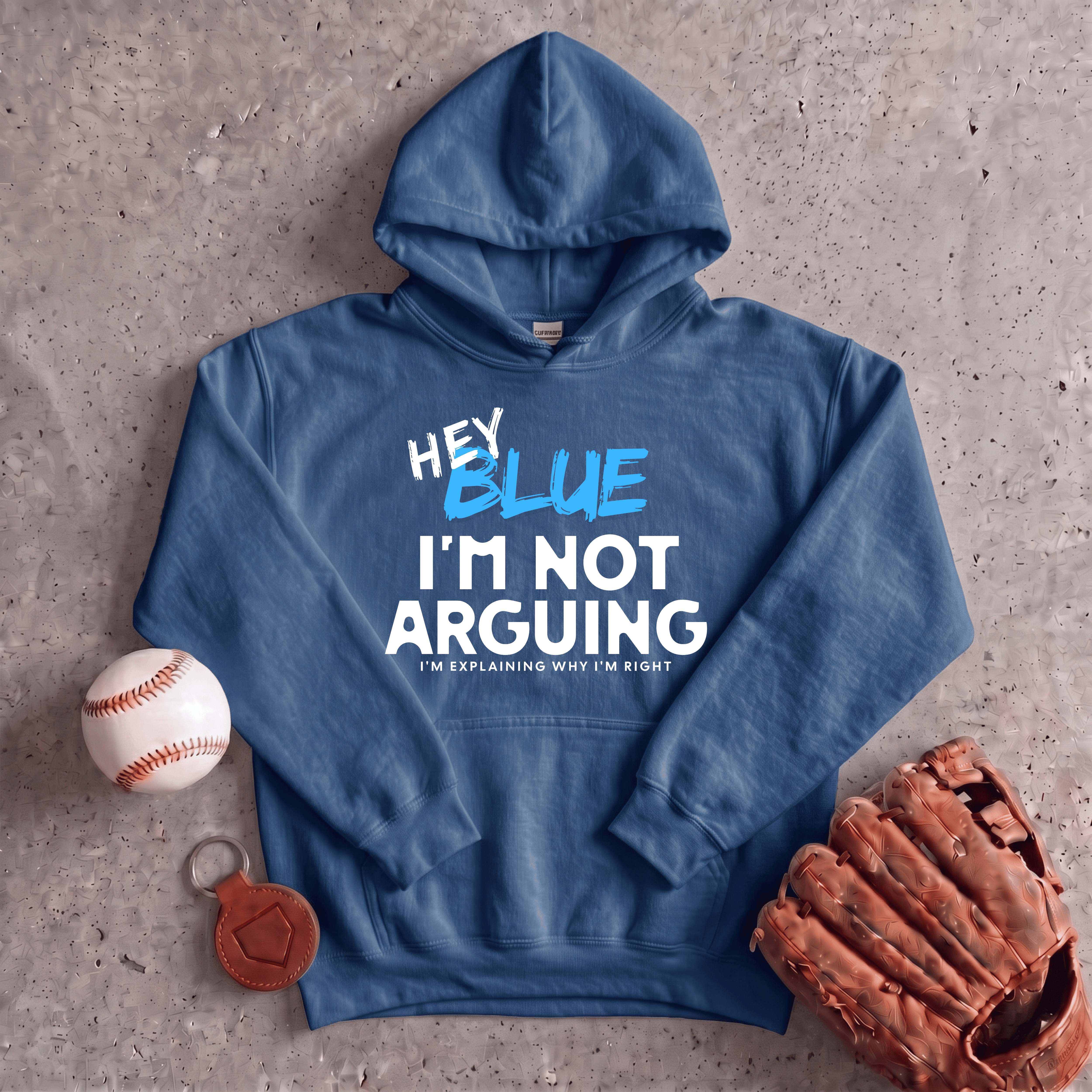 Collection of Hey Blue Im Not Arguing Hoodie in a gallery layout