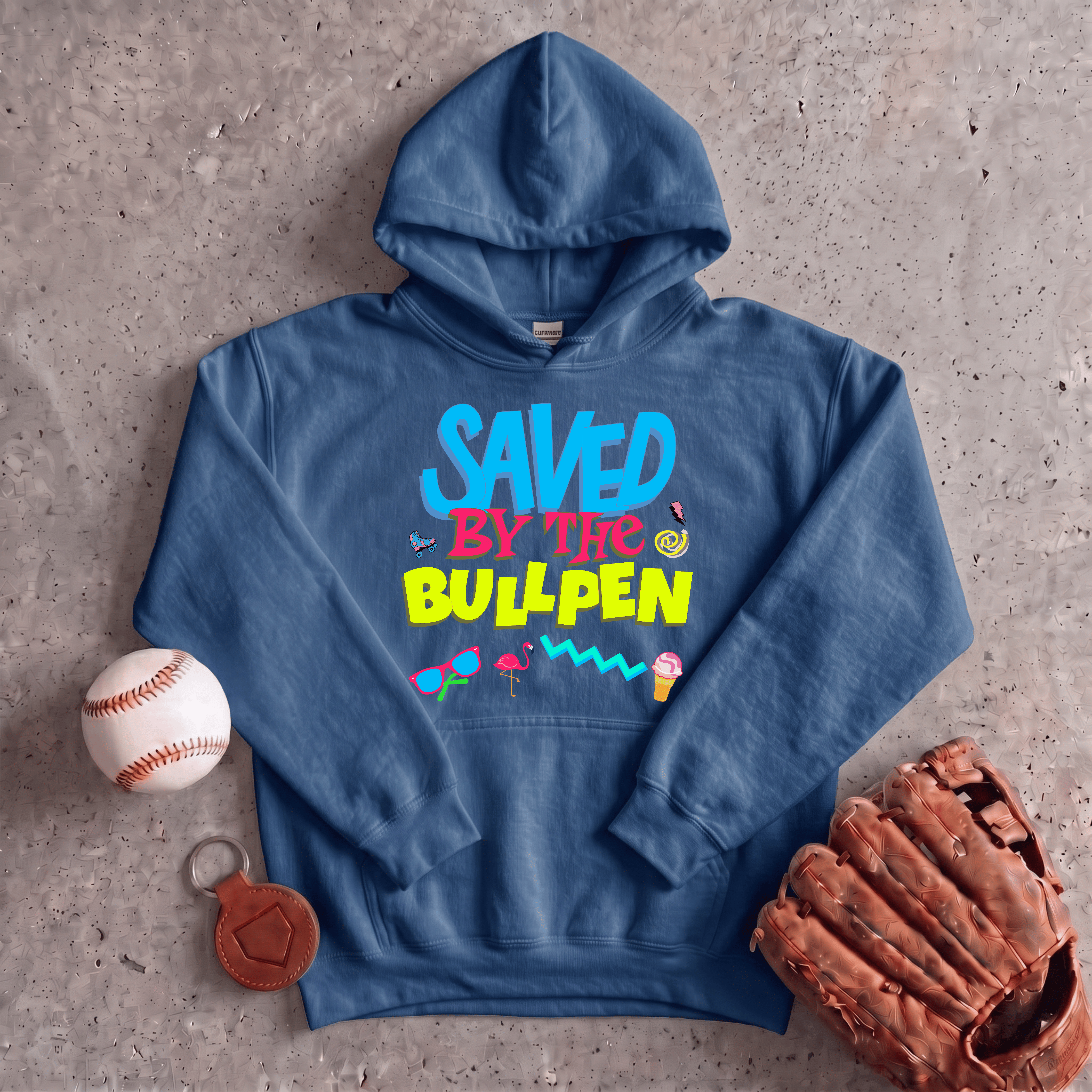 Collection of Saved By The Bullpen Hoodie in a gallery layout