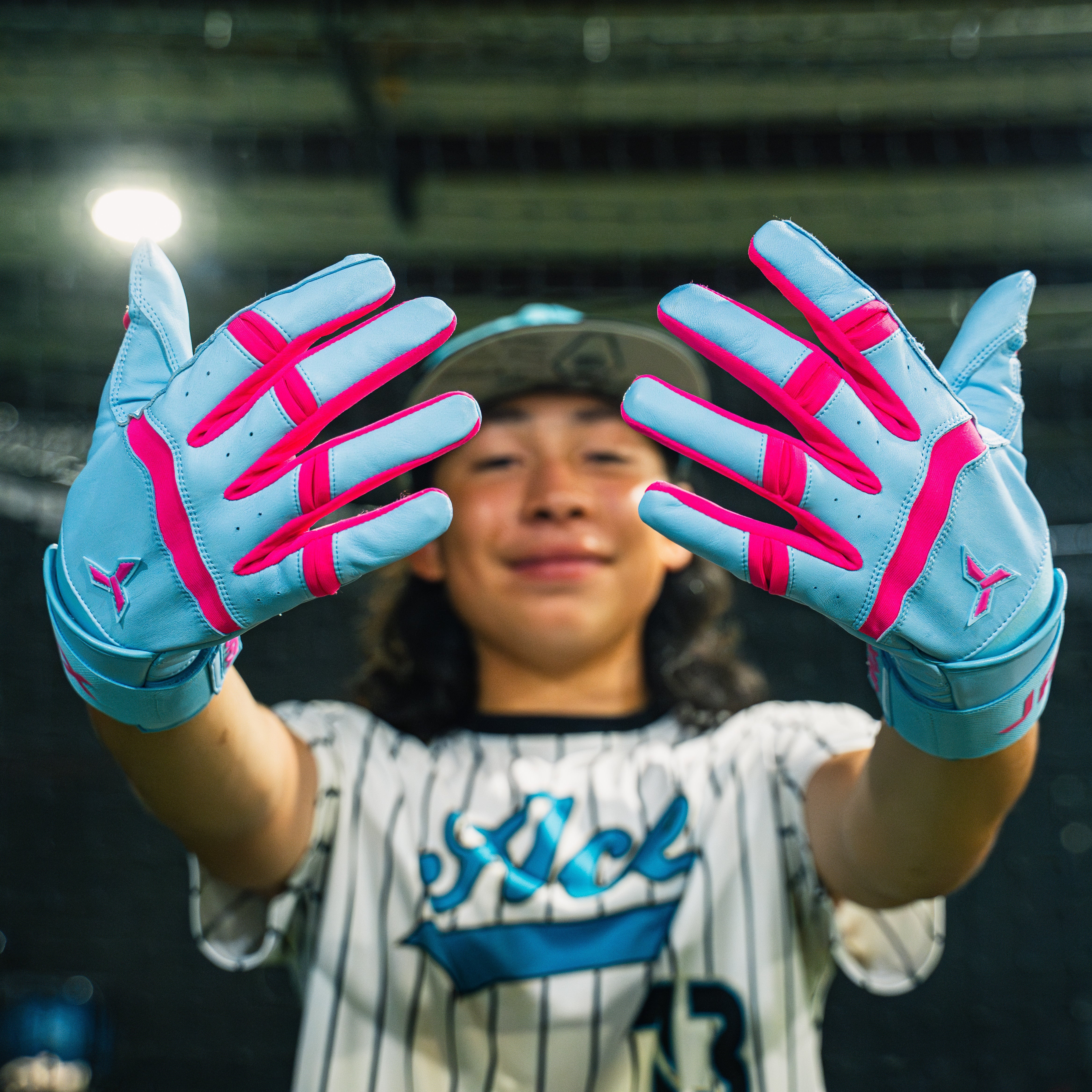 Collection of JAX Batting Gloves Cotton Candy Strap Cuff in a gallery layout