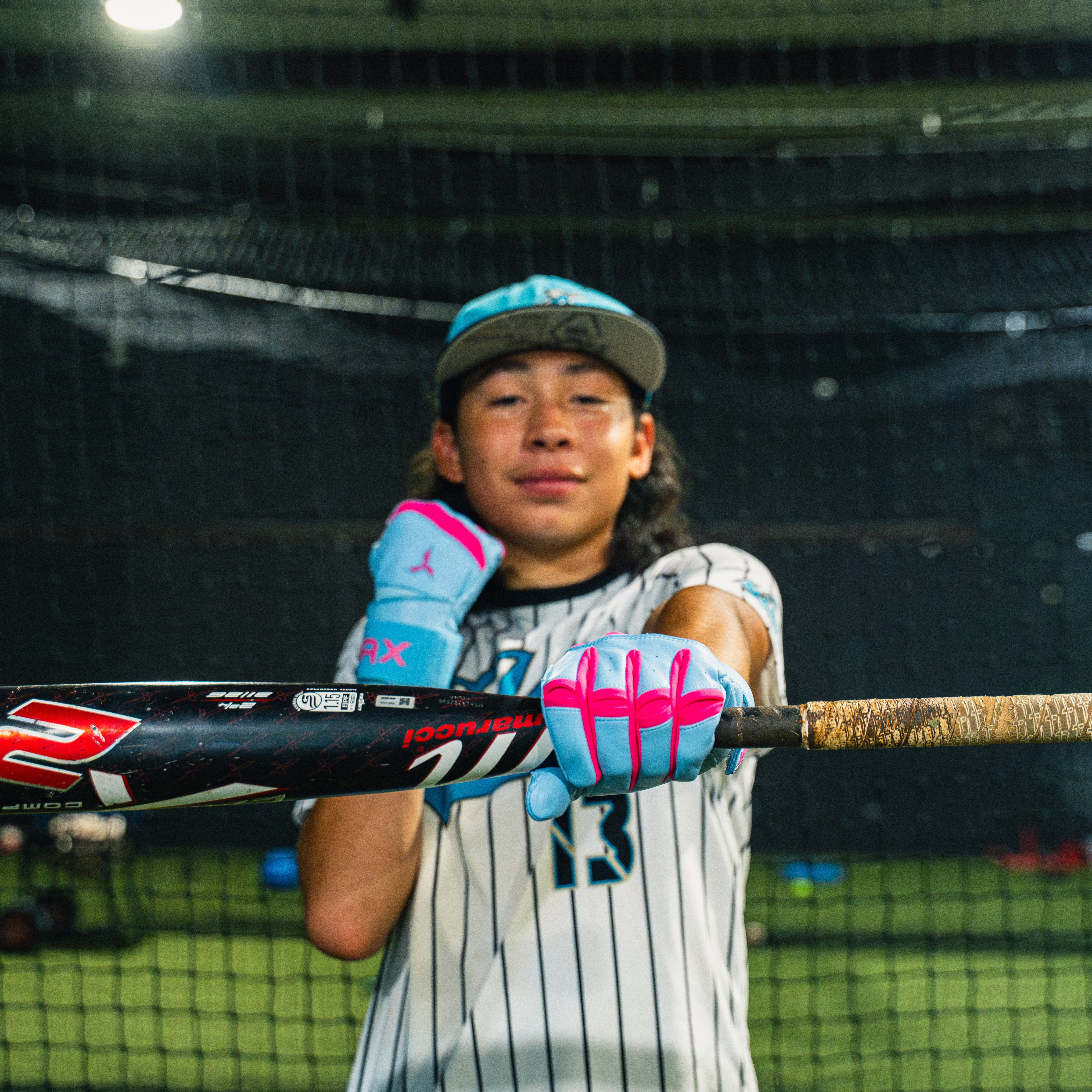 Collection of JAX Batting Gloves Cotton Candy Strap Cuff in a gallery layout