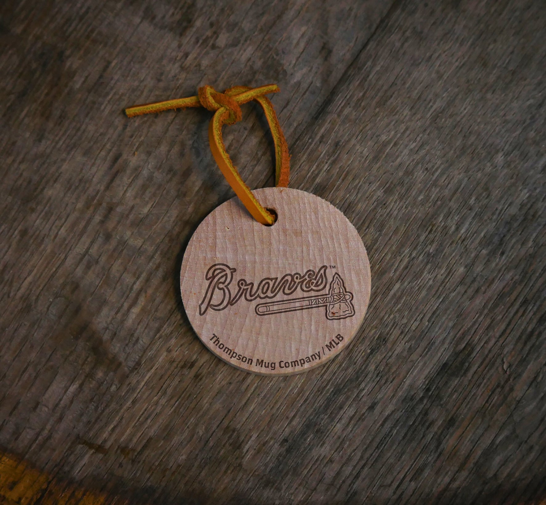 Collection of Choose From All 30 MLB Team Bat Slice Ornaments in a gallery layout