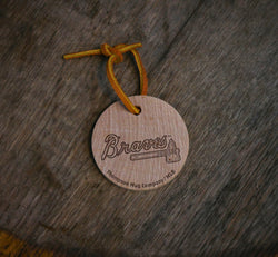 Collection of Choose From All 30 MLB Team Bat Slice Ornaments in a gallery layout