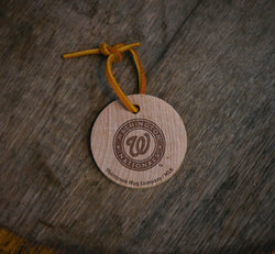 Collection of Choose From All 30 MLB Team Bat Slice Ornaments in a gallery layout