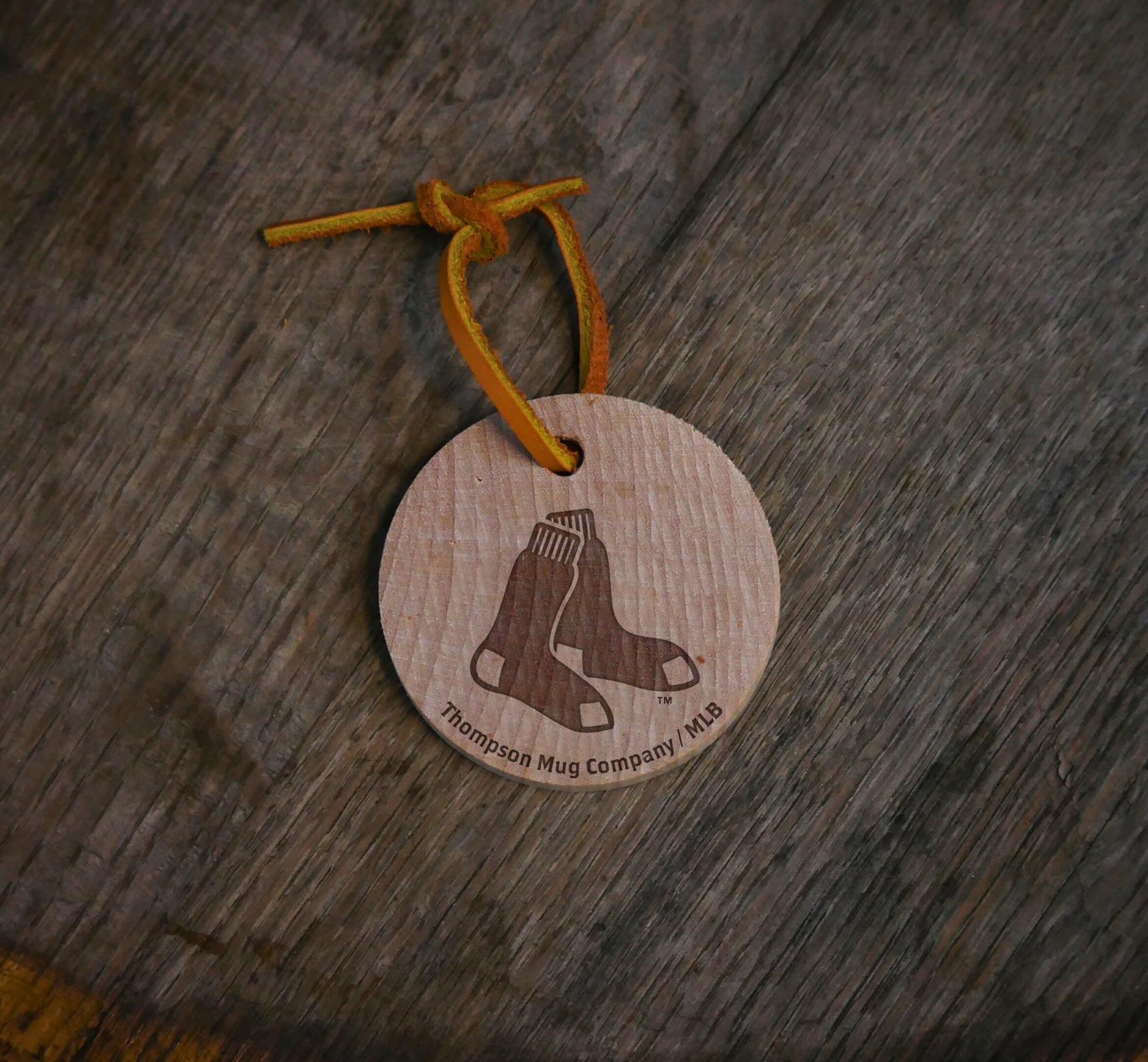 Collection of Choose From All 30 MLB Team Bat Slice Ornaments in a gallery layout