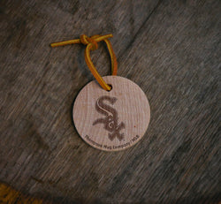 Collection of Choose From All 30 MLB Team Bat Slice Ornaments in a gallery layout