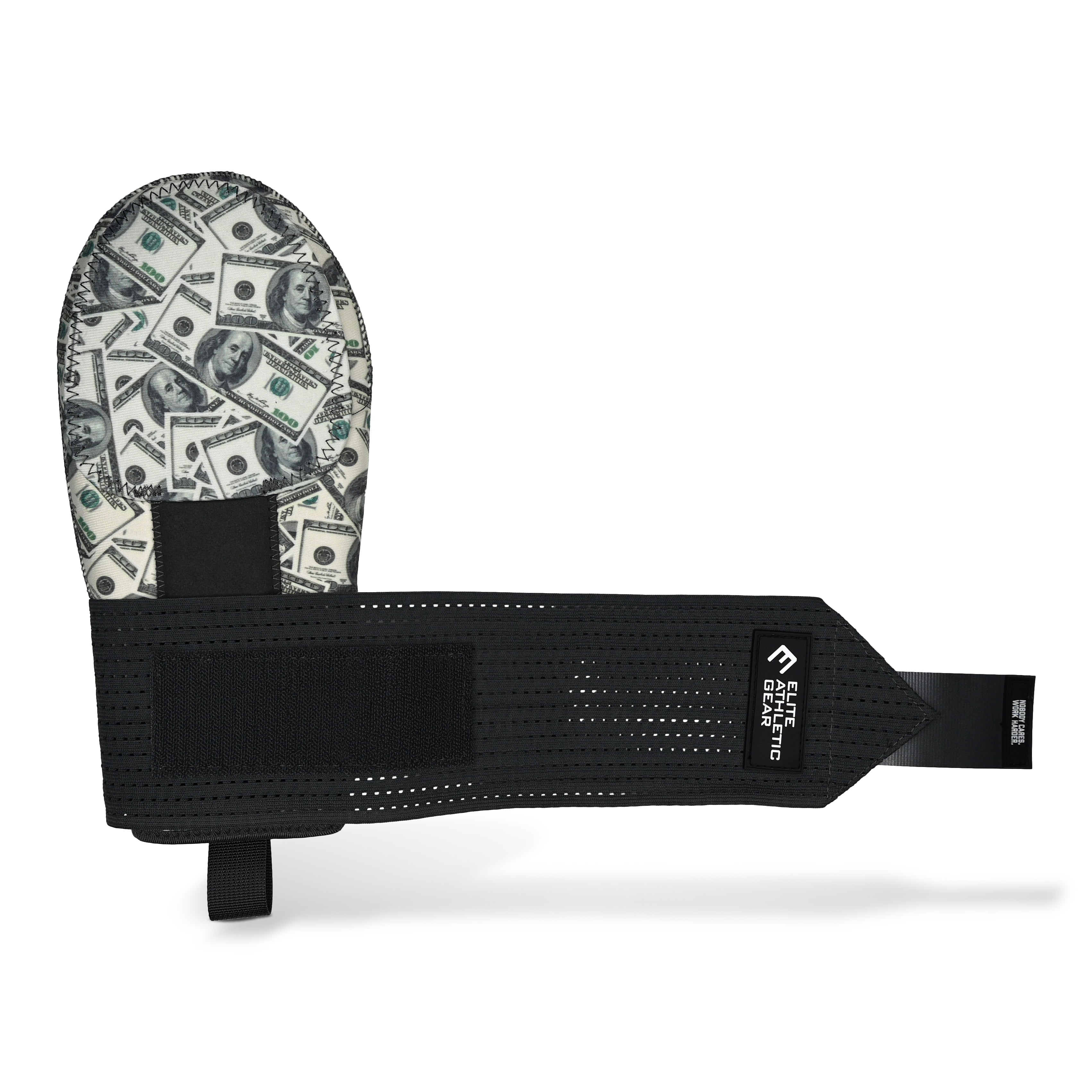 Collection of Black archery bow stabilizer with money-themed nocking point on a white background in a gallery layout