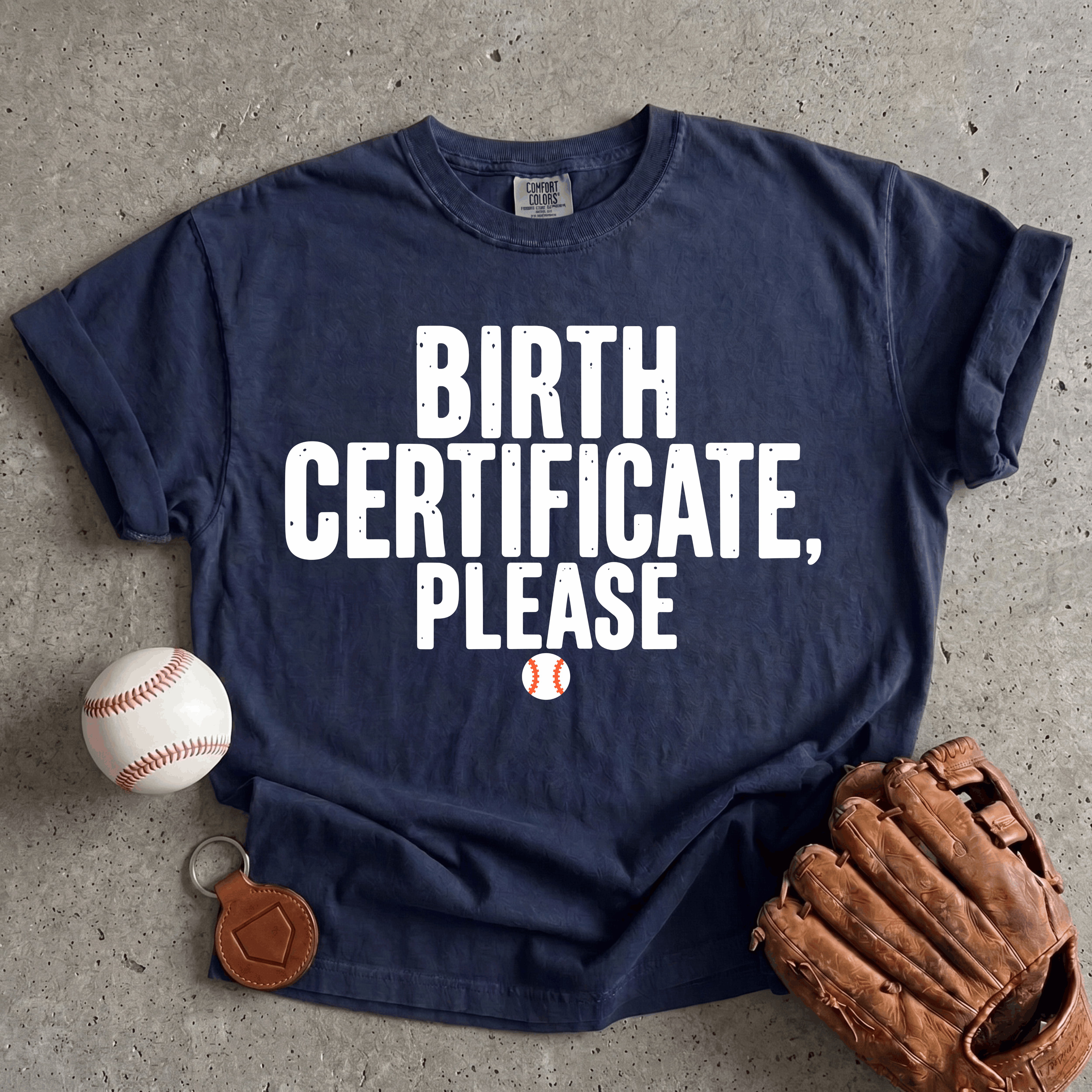 Collection of Birth Certificate T-Shirt in a gallery layout