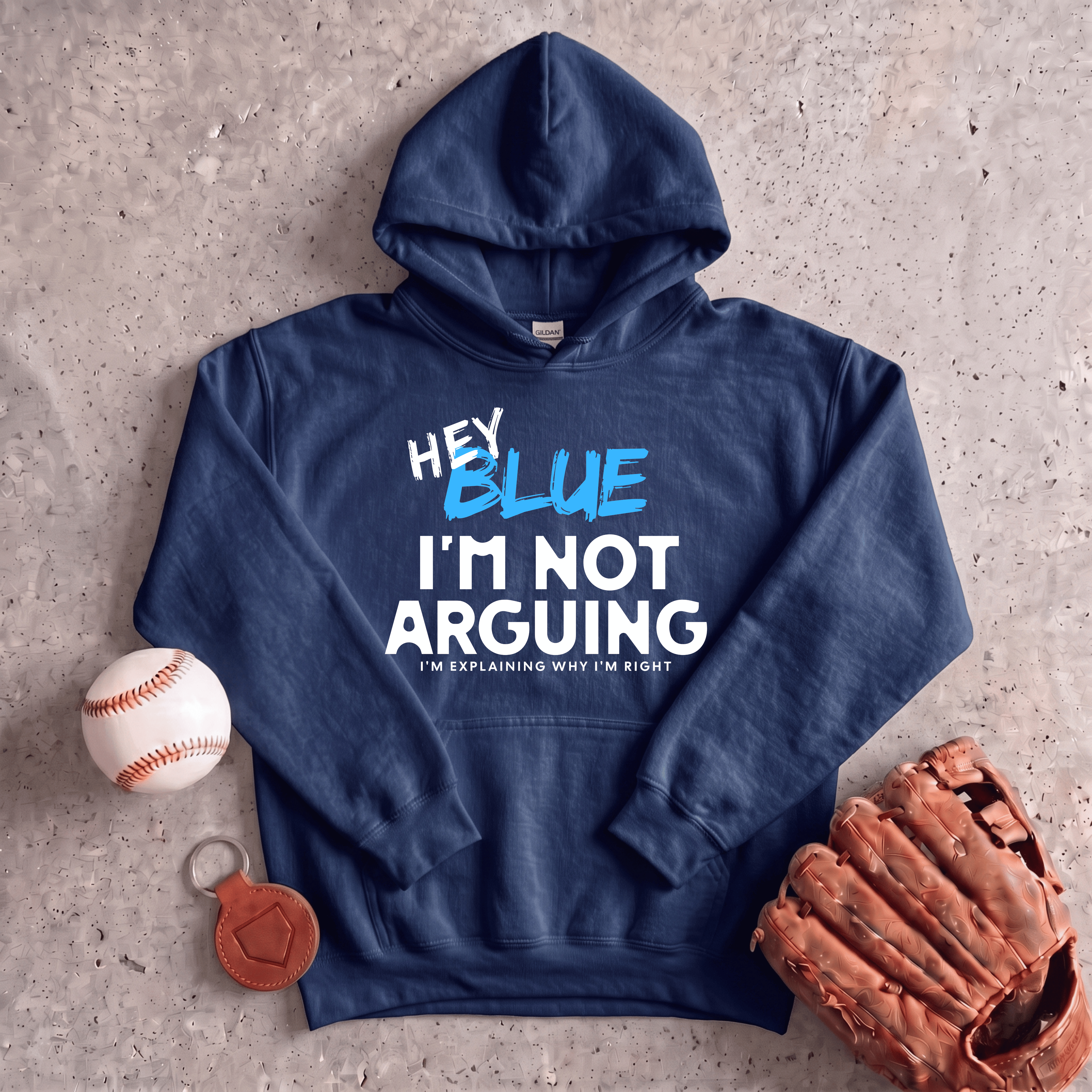 Collection of Hey Blue Im Not Arguing Hoodie in a gallery layout