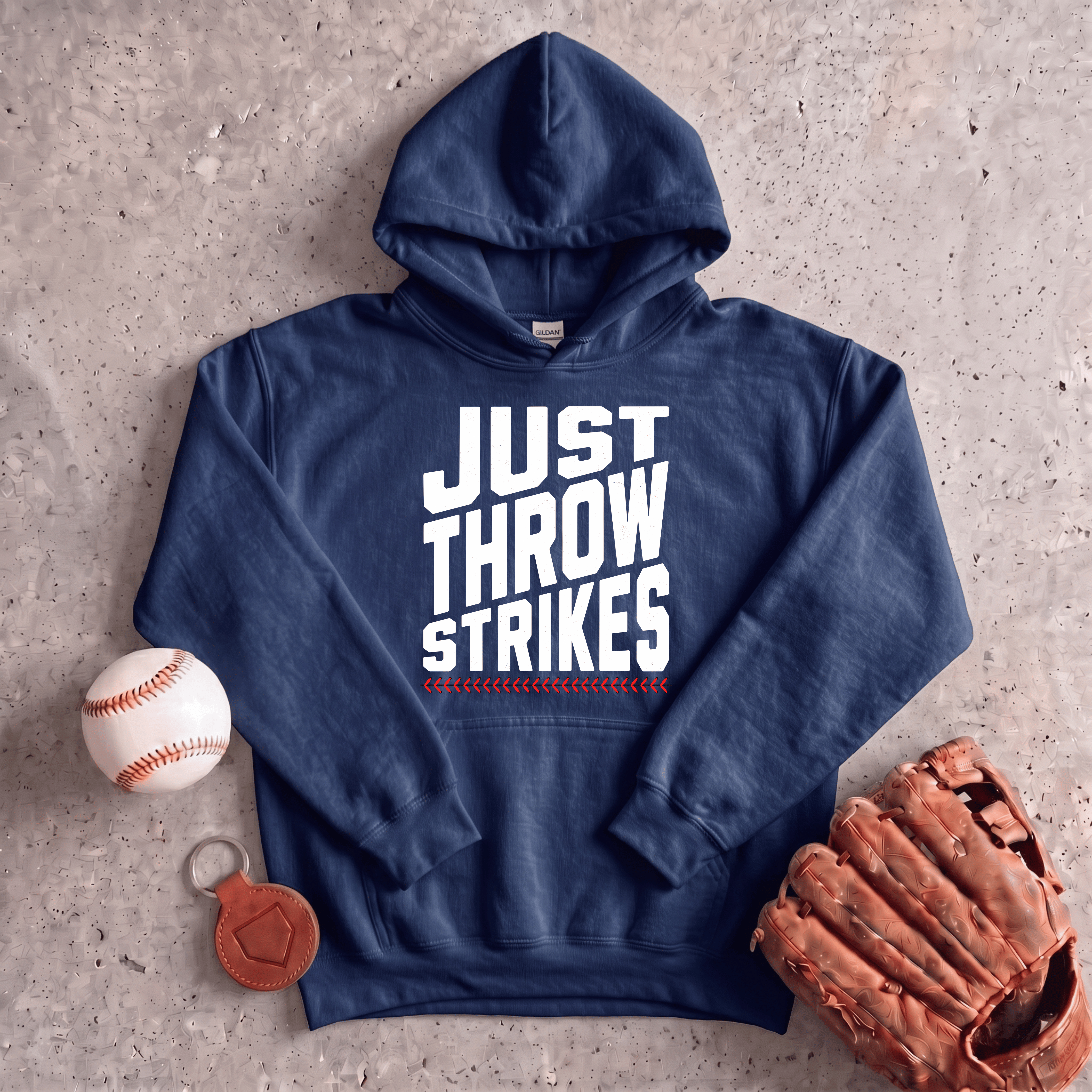 Collection of Just Throw Strikes Hoodie in a gallery layout