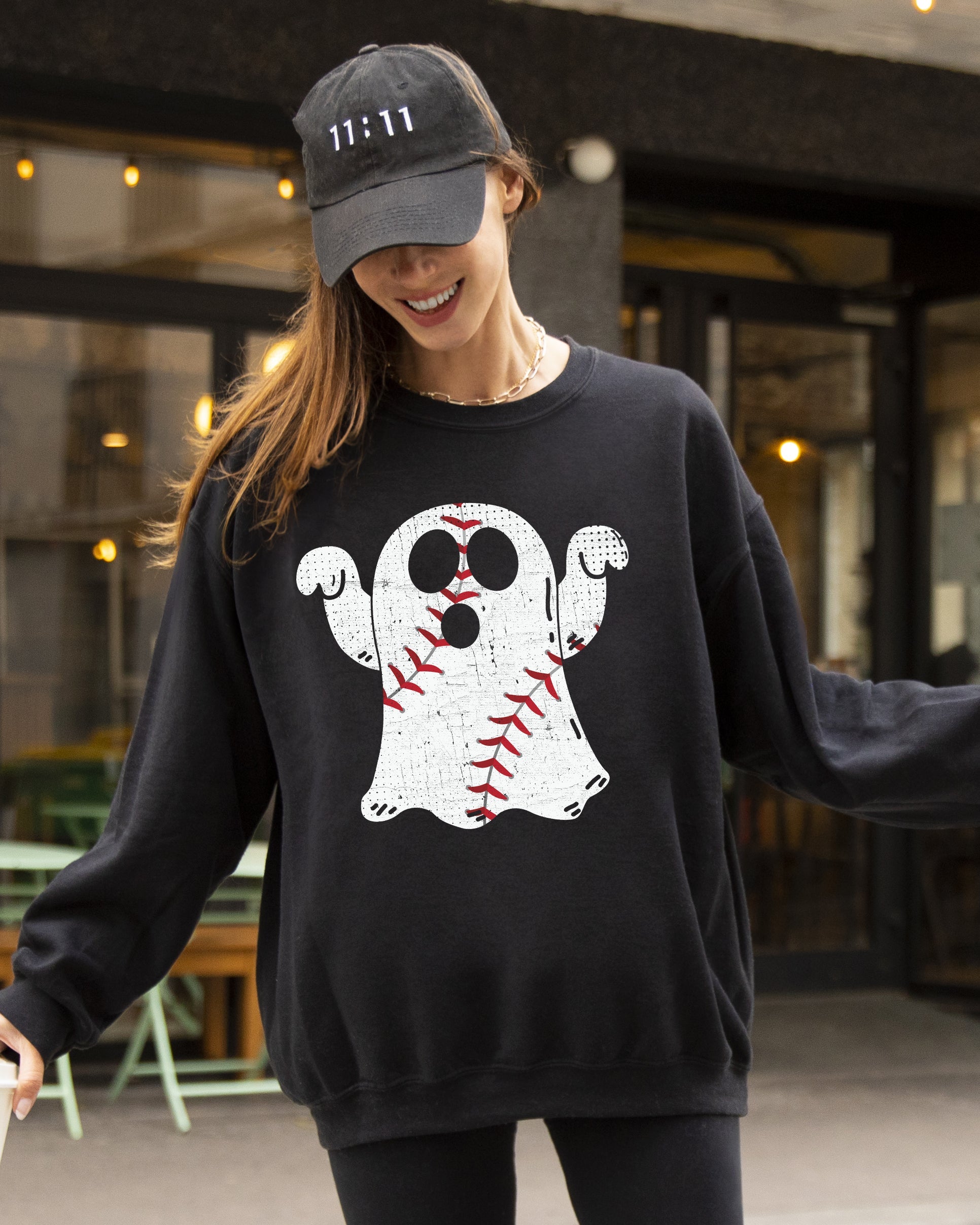 Baseball Ghost Sweatshirt