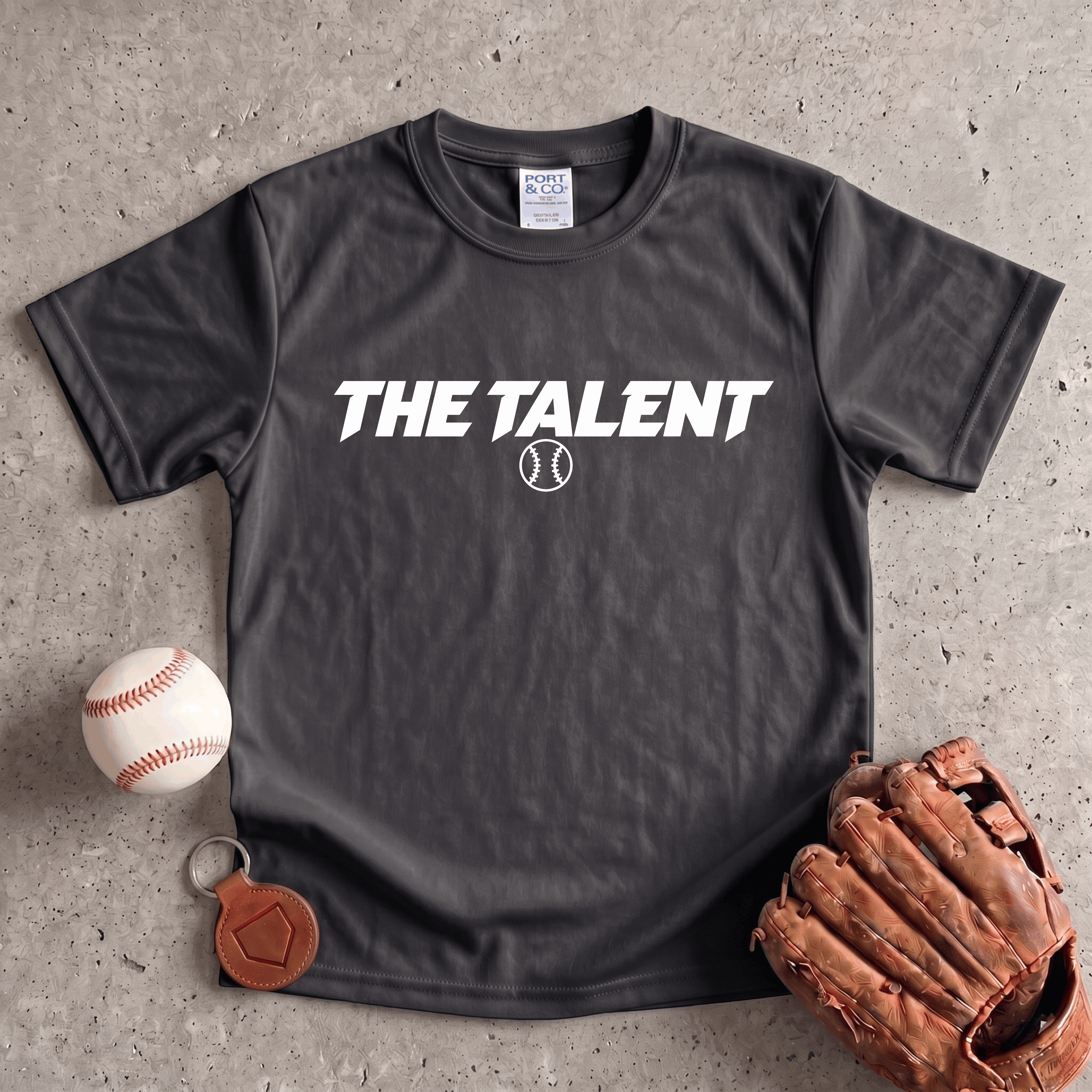 Collection of The Talent youth baseball performance T-shirt  in a gallery layout