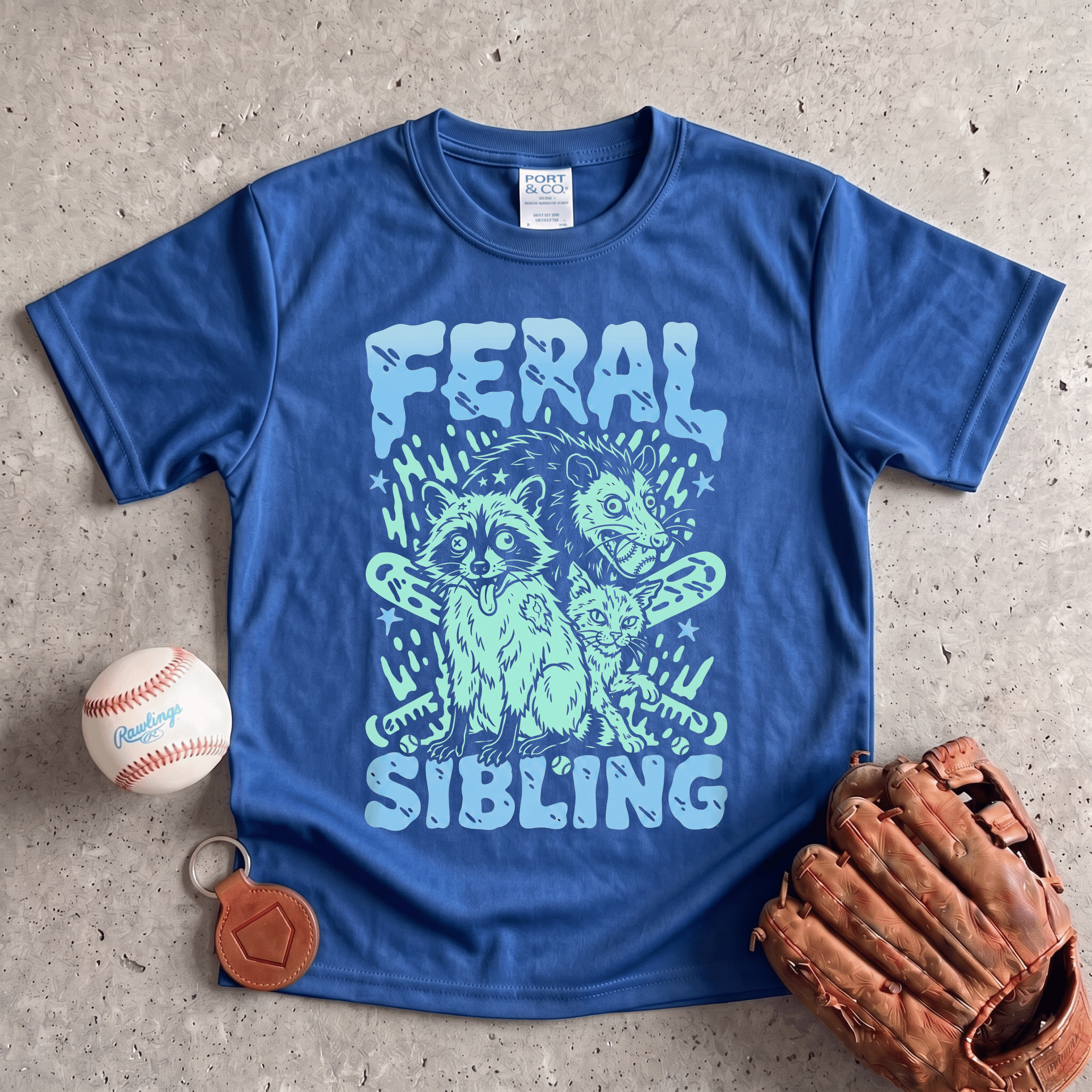 Collection of Feral Sibling Youth T-Shirt in a gallery layout