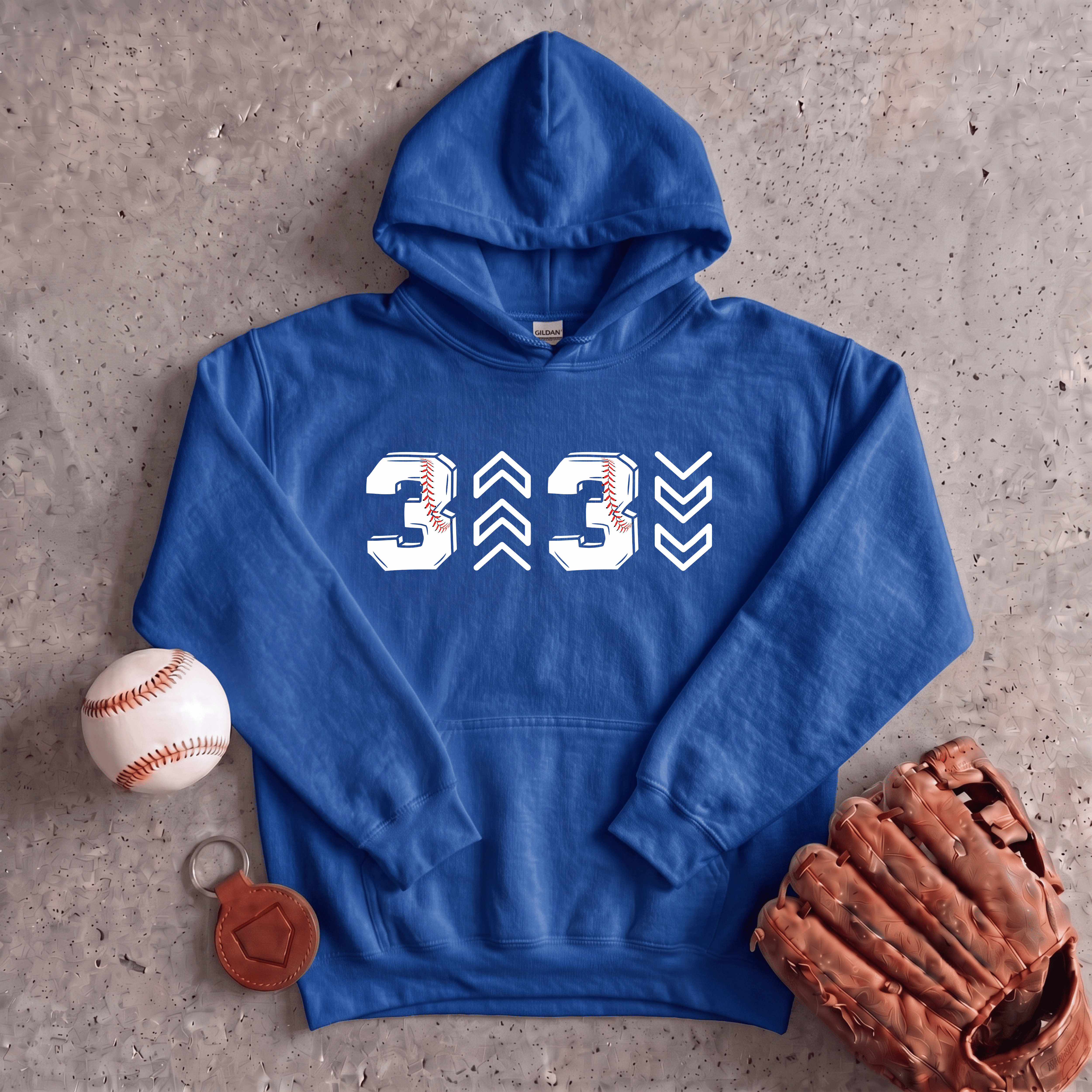 Collection of Three Up Three Down Hoodie in a gallery layout