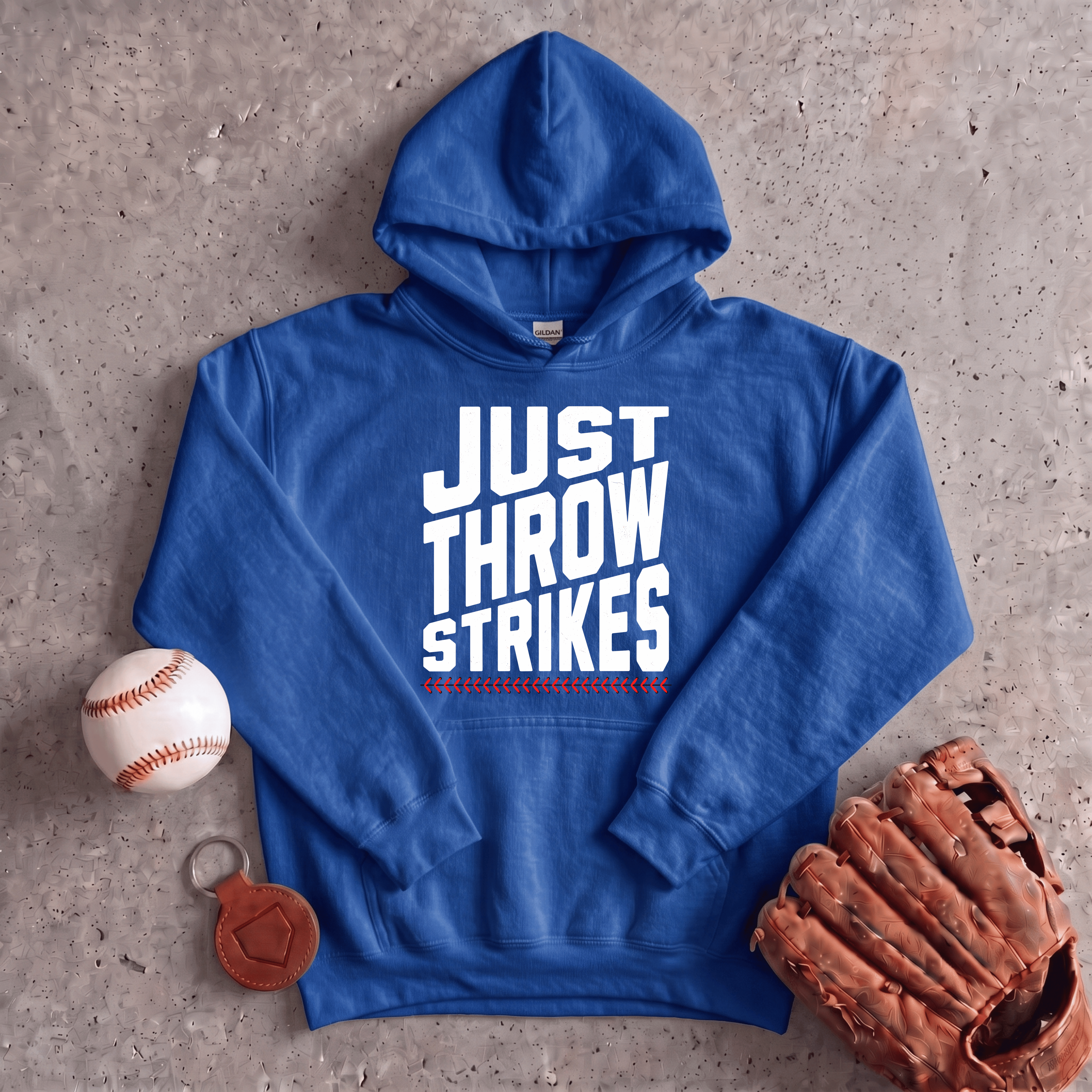 Collection of Just Throw Strikes Hoodie in a gallery layout