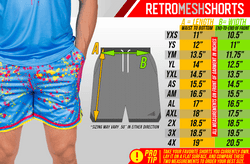Collection of Comic Book Bombs Lifestyle Baseball Mesh Shorts in a gallery layout