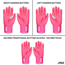 Collection of JAX Batting Gloves Pink Strap Cuff in a gallery layout