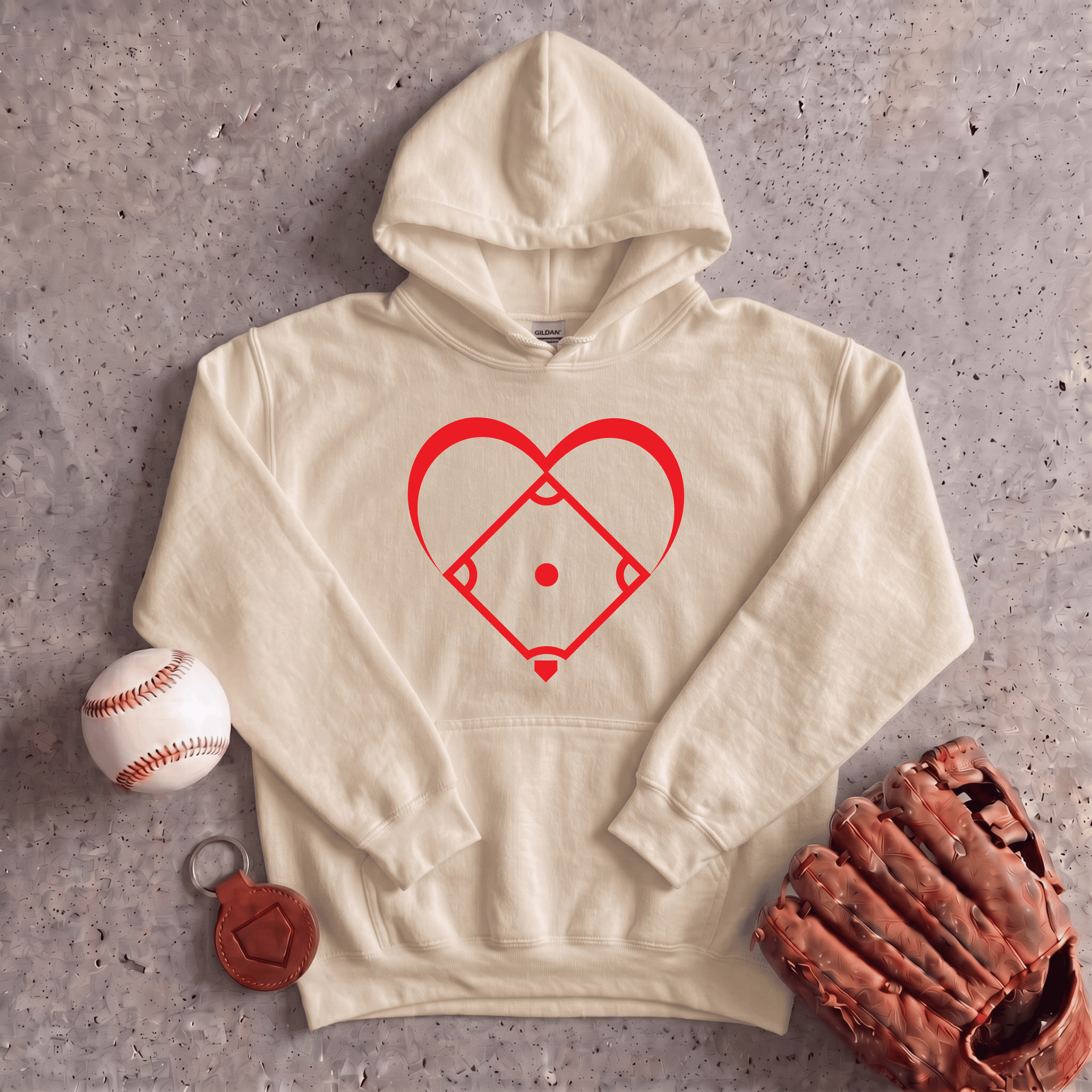Collection of I Love Baseball Hoodie in a gallery layout