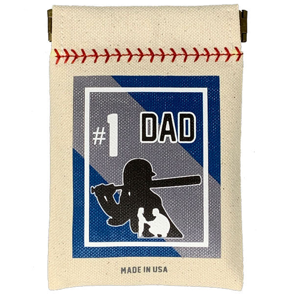 #1 Dad Seed Sack® | Canvas Baseball Seed Pouch