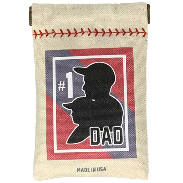 #1 Dad Seed Sack® | Canvas Baseball Seed Pouch
