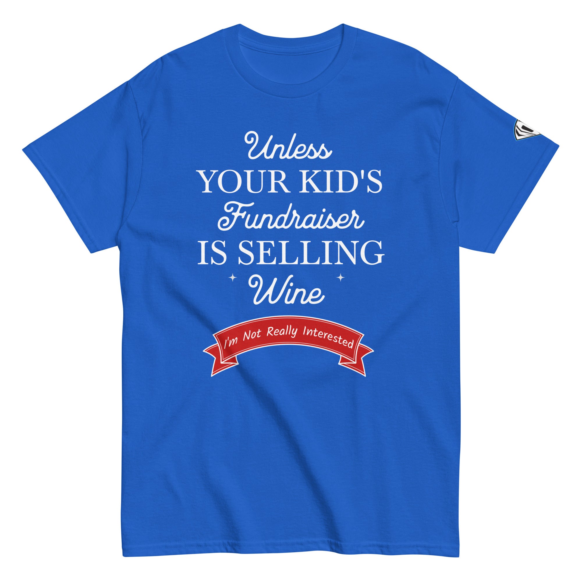 Collection of Funny blue wine fundraiser t shirt in a gallery layout