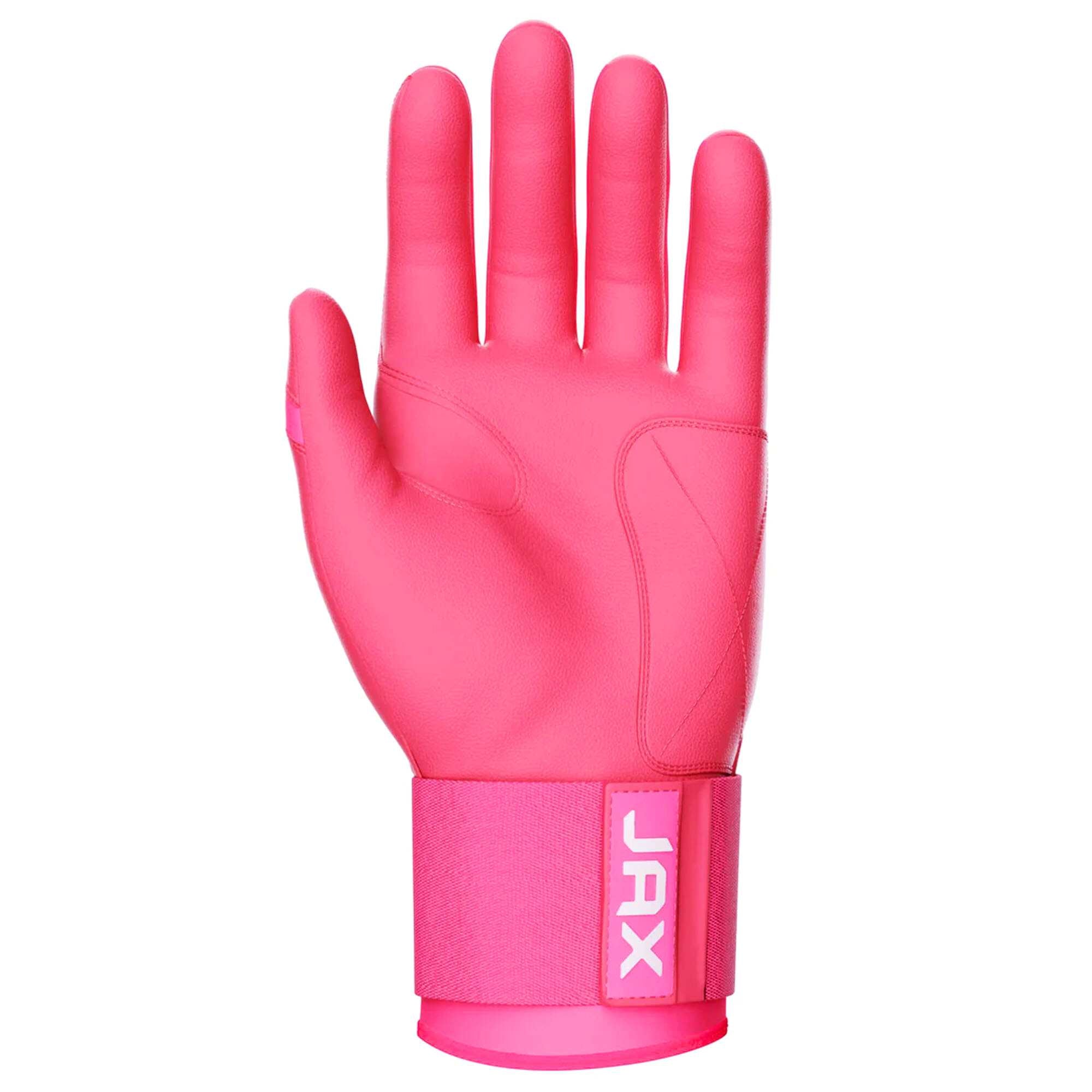 Collection of JAX Batting Gloves Pink Strap Cuff in a gallery layout