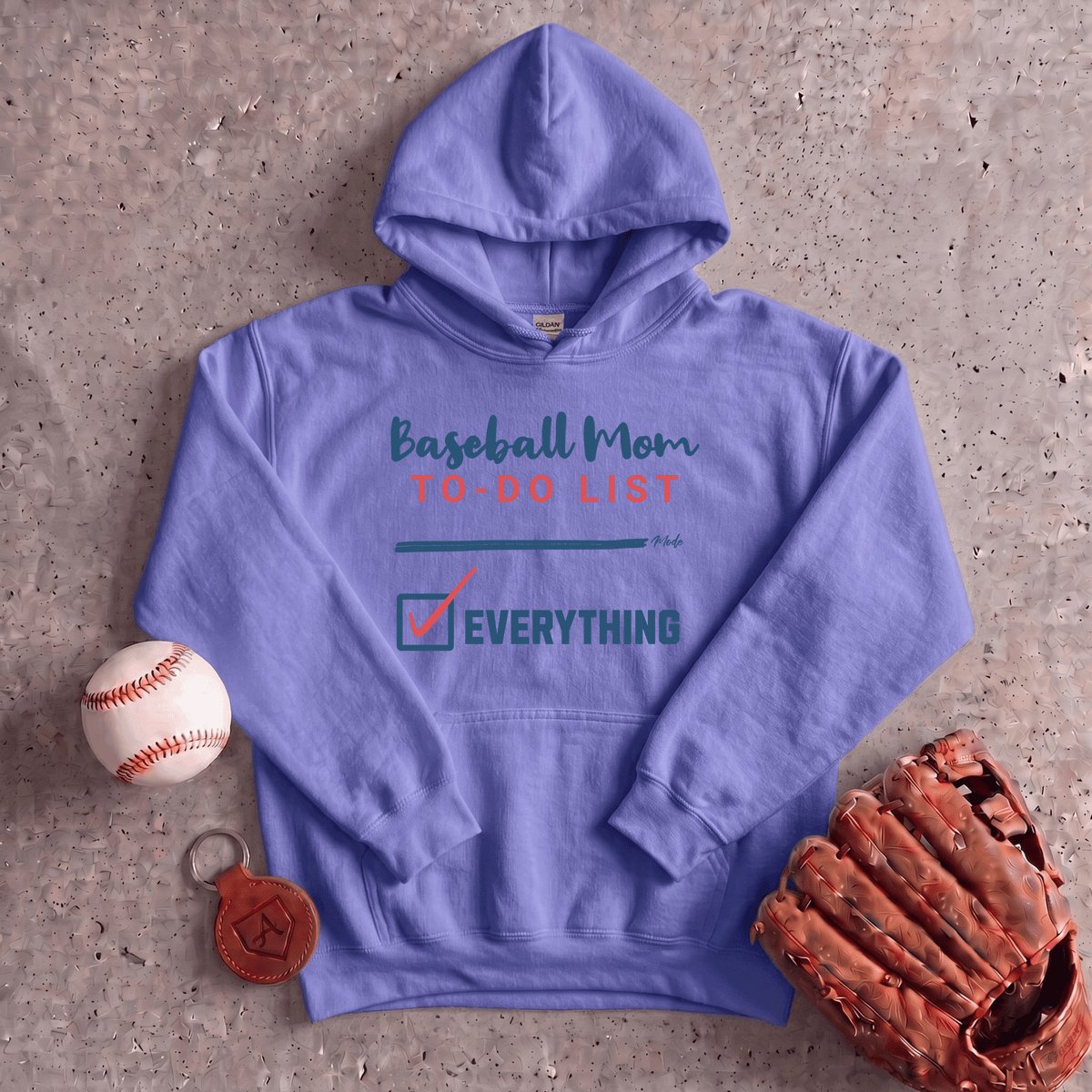 Baseball Mom To Do List Hoodie