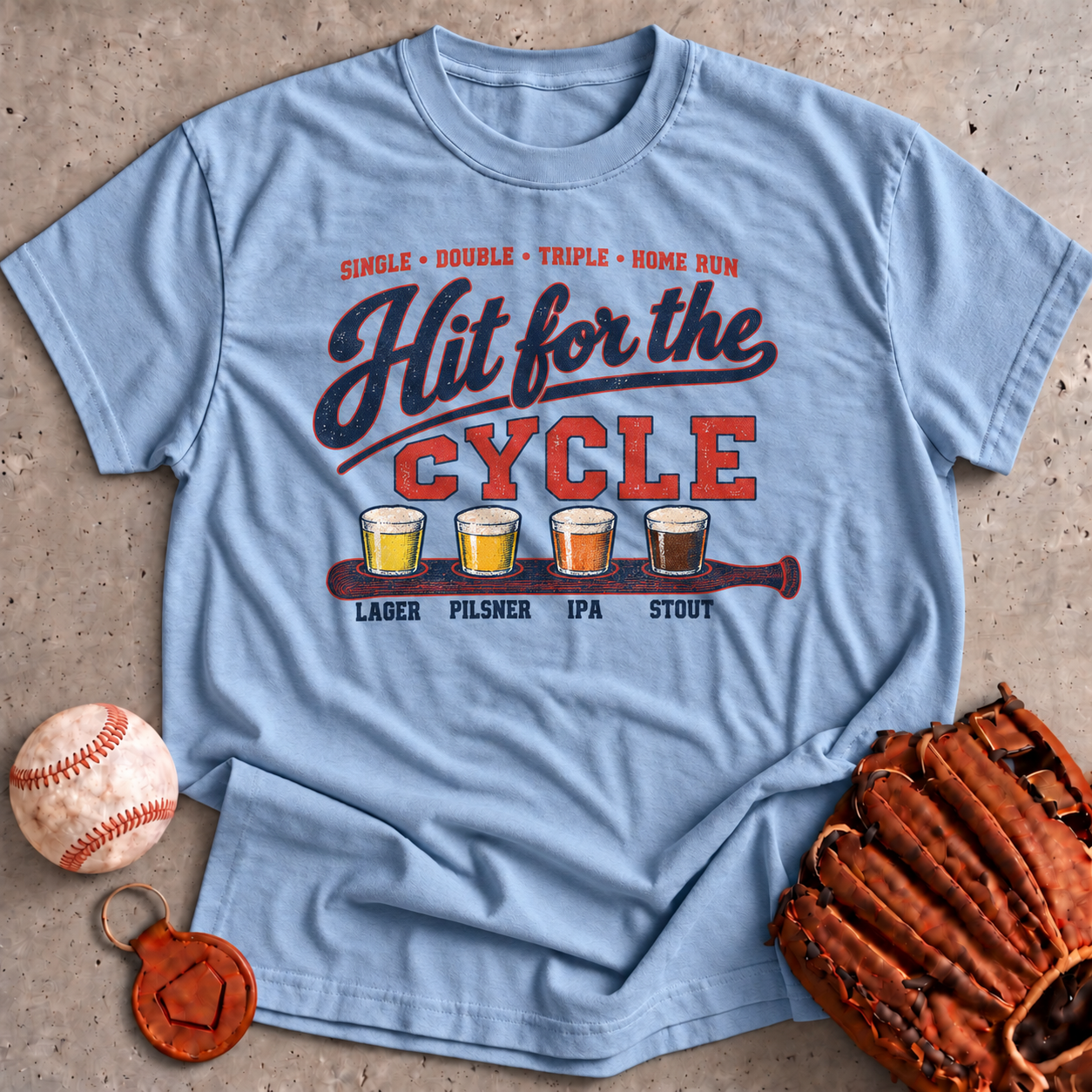 Collection of Hit For The Cycle Beer T-Shirt in a gallery layout