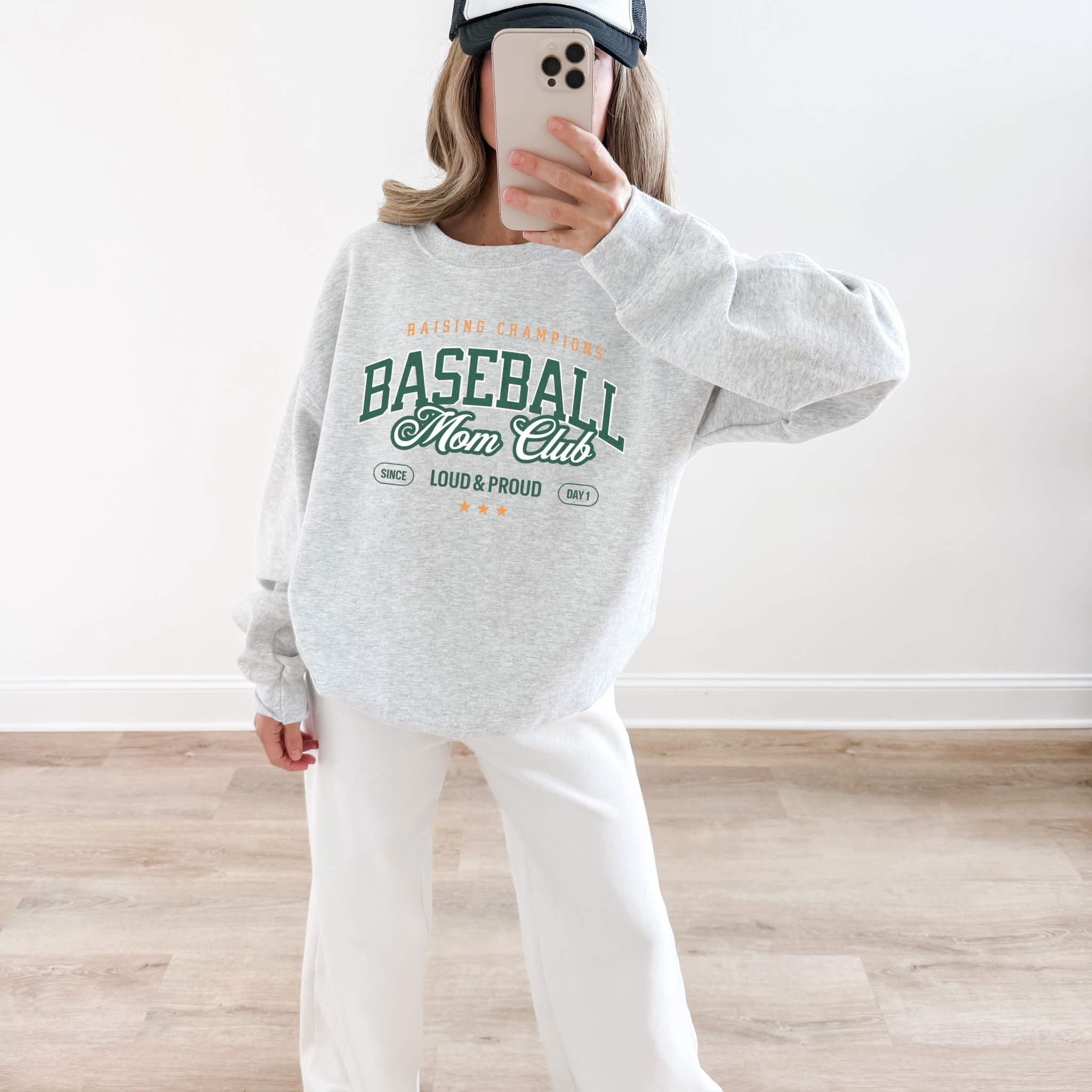 Collection of Baseball Mom Club Crewneck Sweatshirt in a gallery layout
