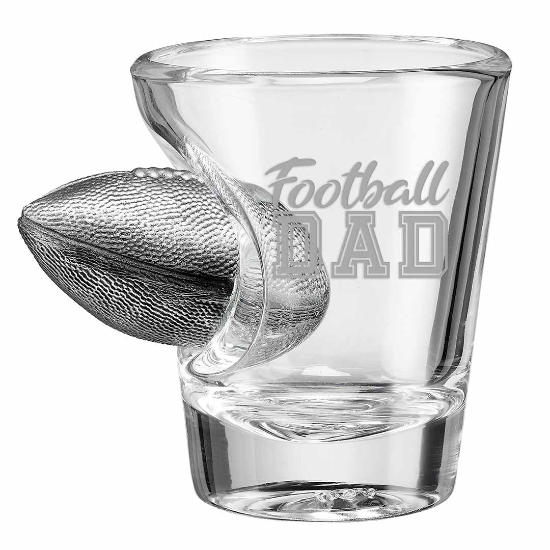 Collection of BenShot "Football Dad" Glasses in a gallery layout