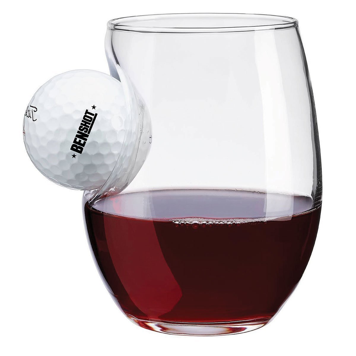 Collection of BenShot Golf Ball Glasses in a gallery layout