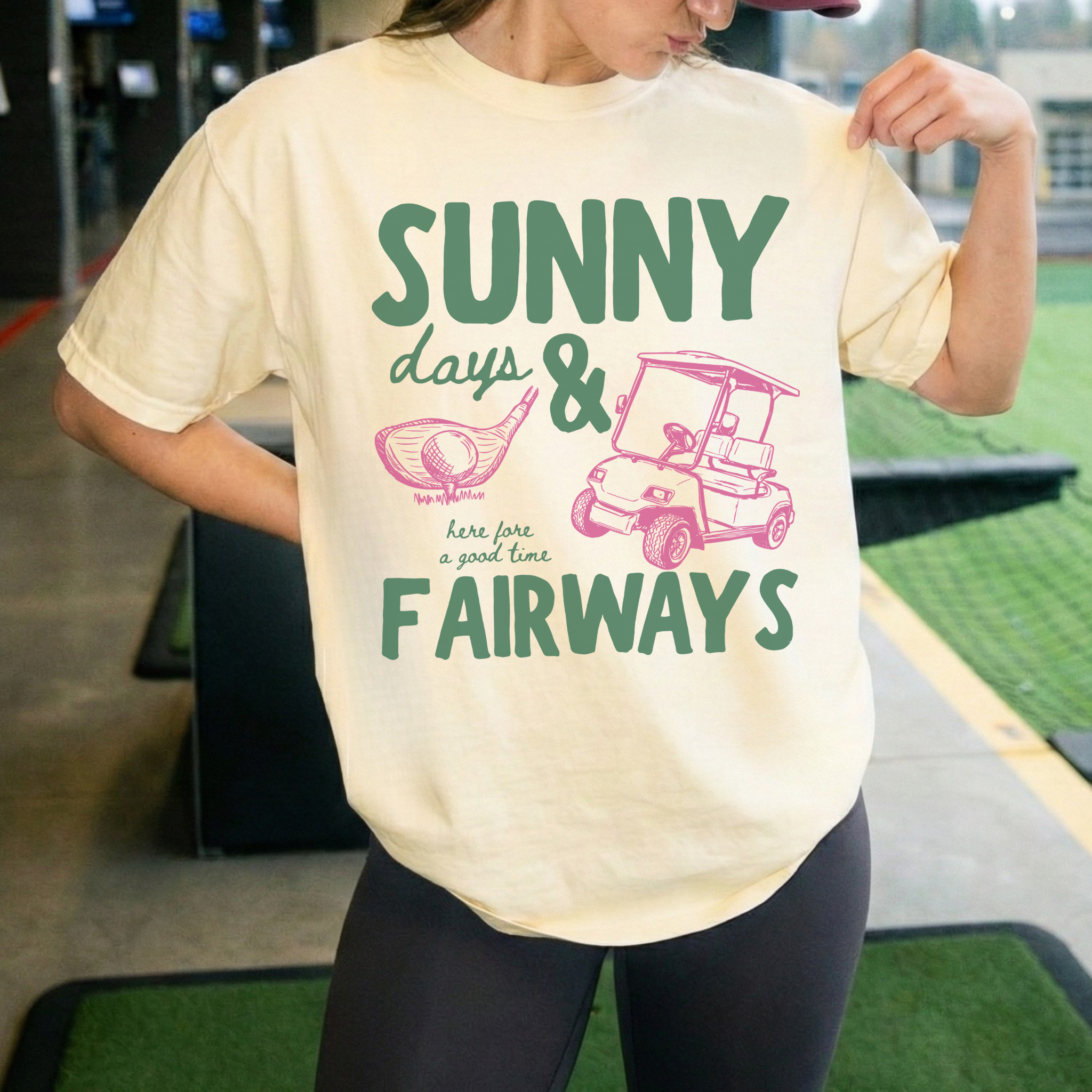Collection of Sunny Fairways Graphic Tee in a gallery layout