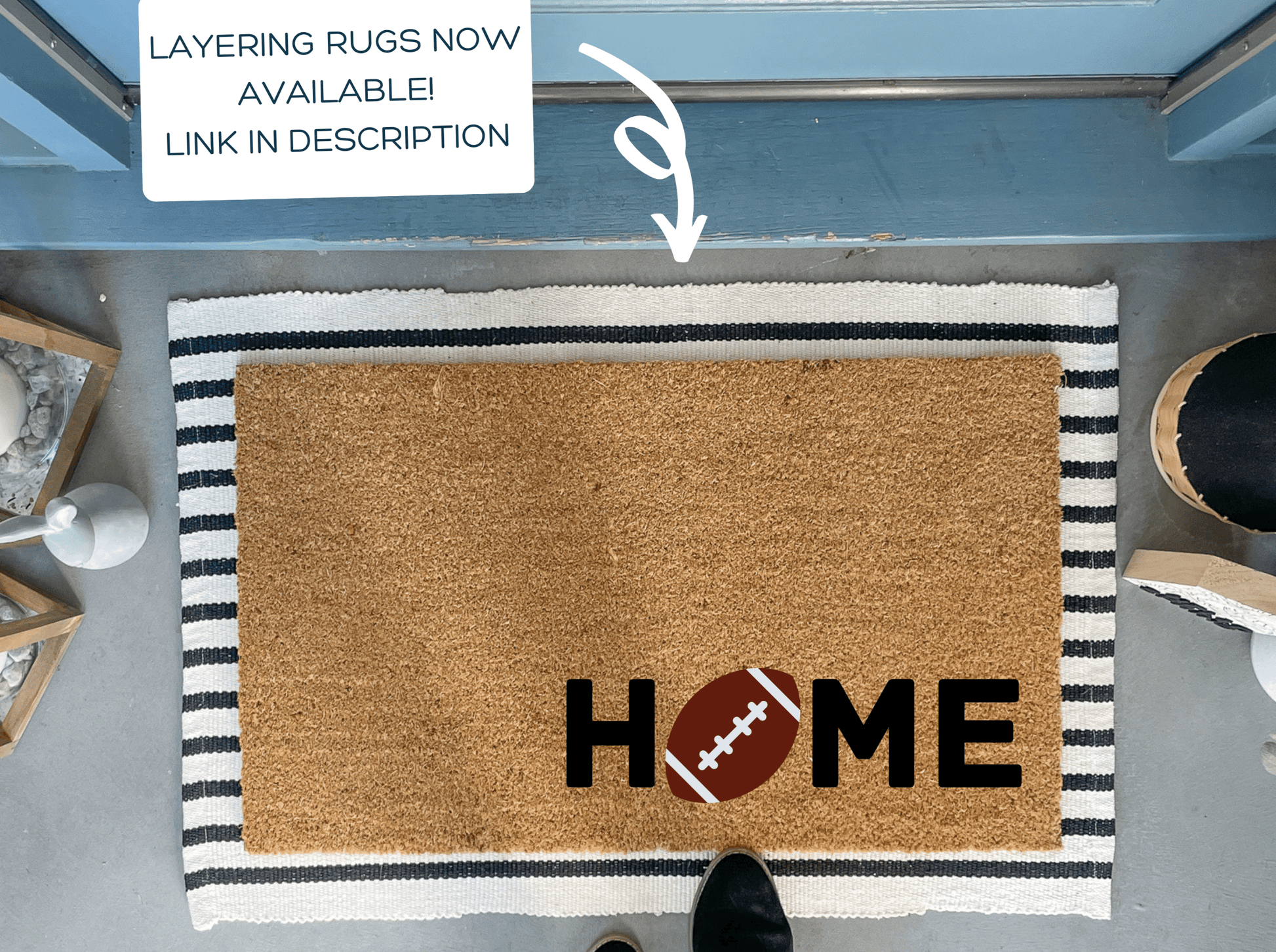 Football Welcome Mat