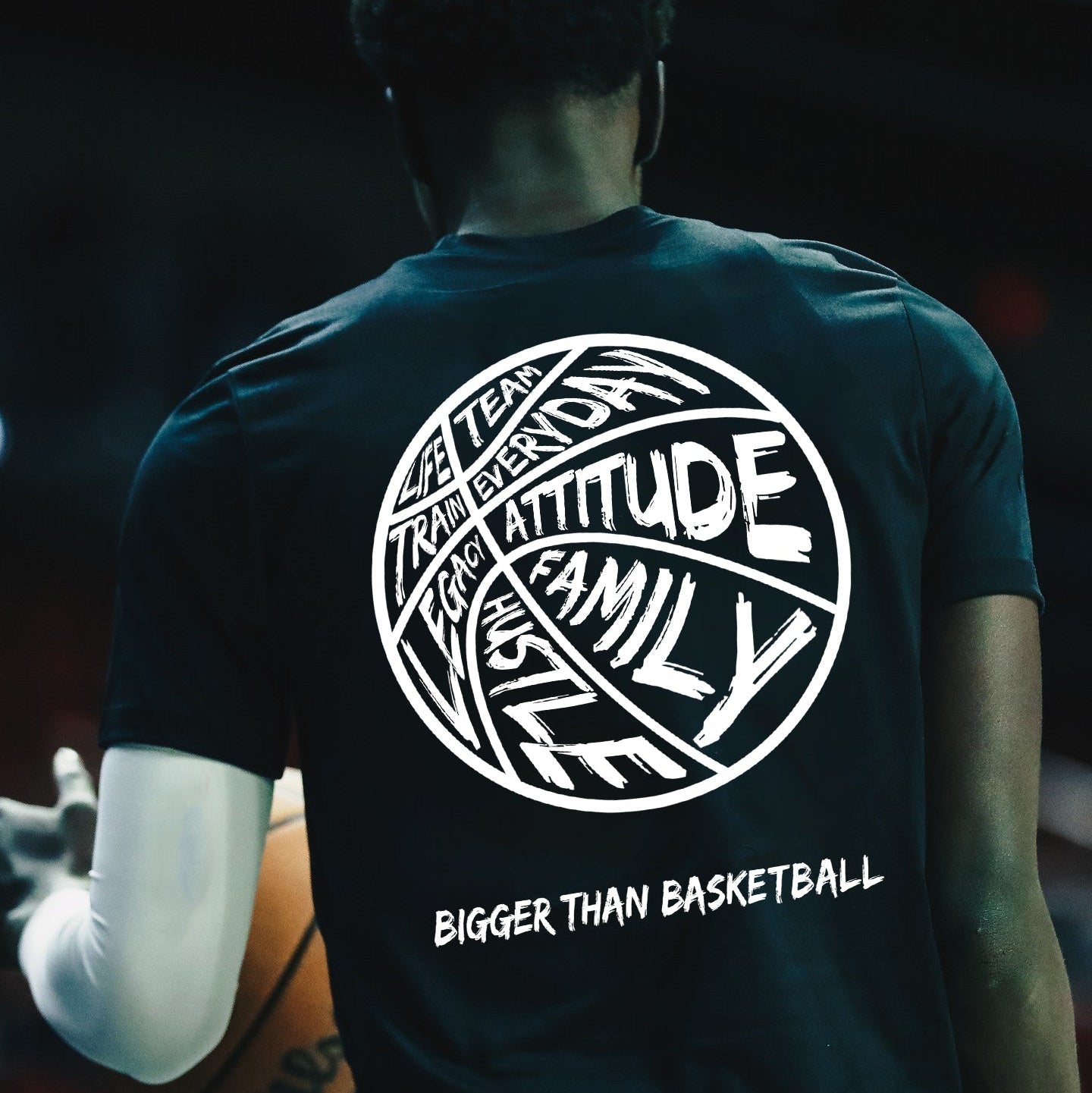 Collection of Bigger Than Basketball T-Shirt Black in a gallery layout