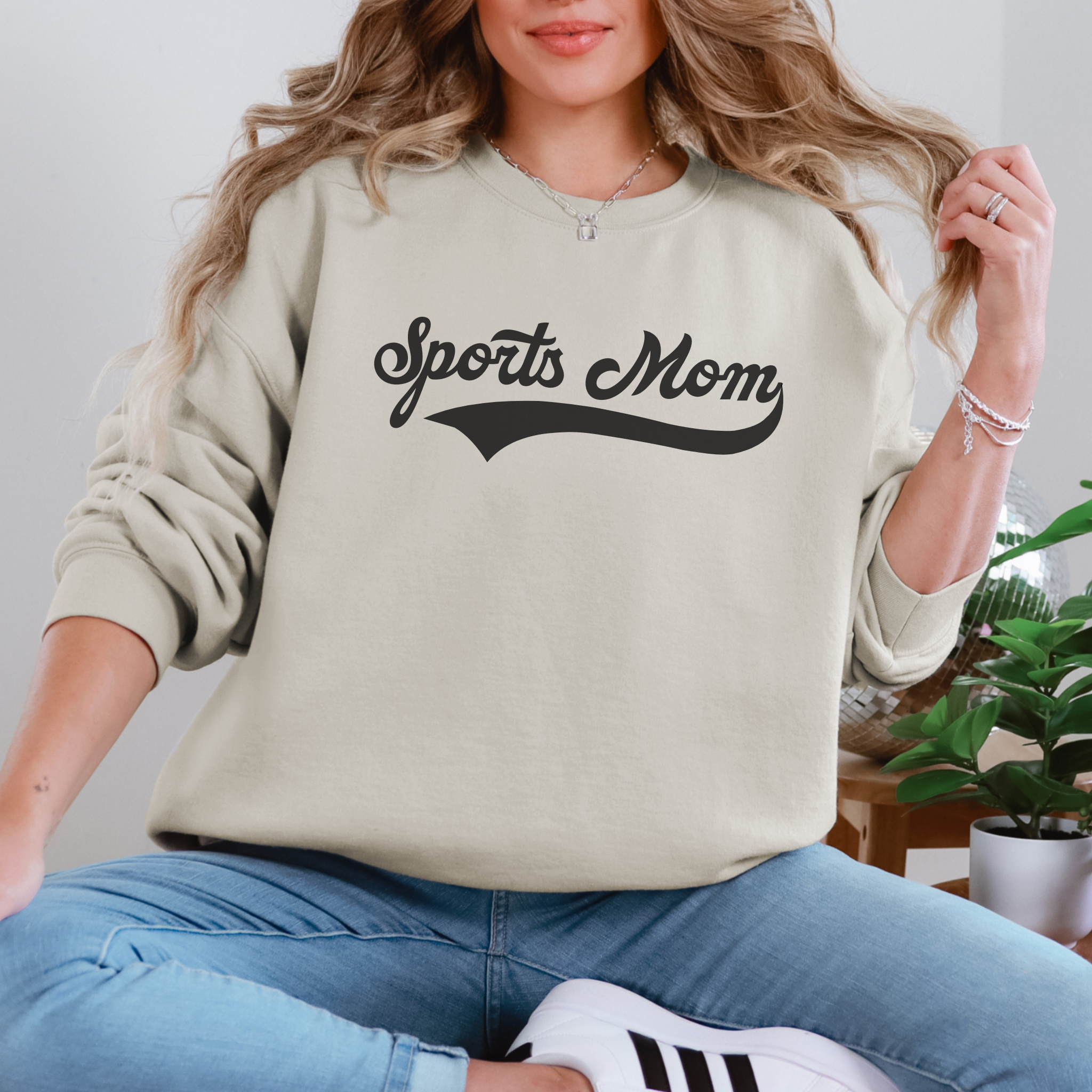 Collection of Sports Mom Crewneck Sweatshirt in a gallery layout