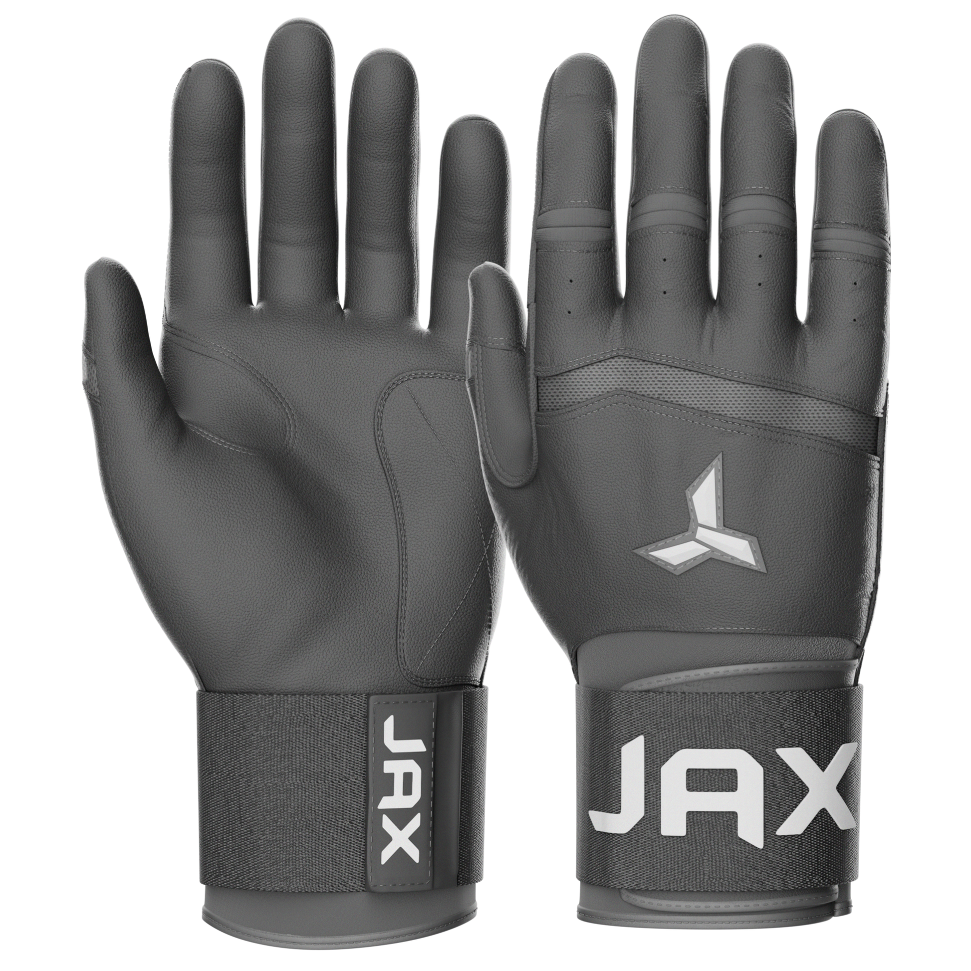 JAX Batting Gloves Cool Grey Strap Cuff