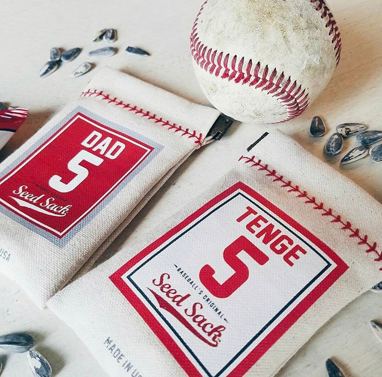 Collection of #1 Dad Seed Sack® | Canvas Baseball Seed Pouch in a gallery layout