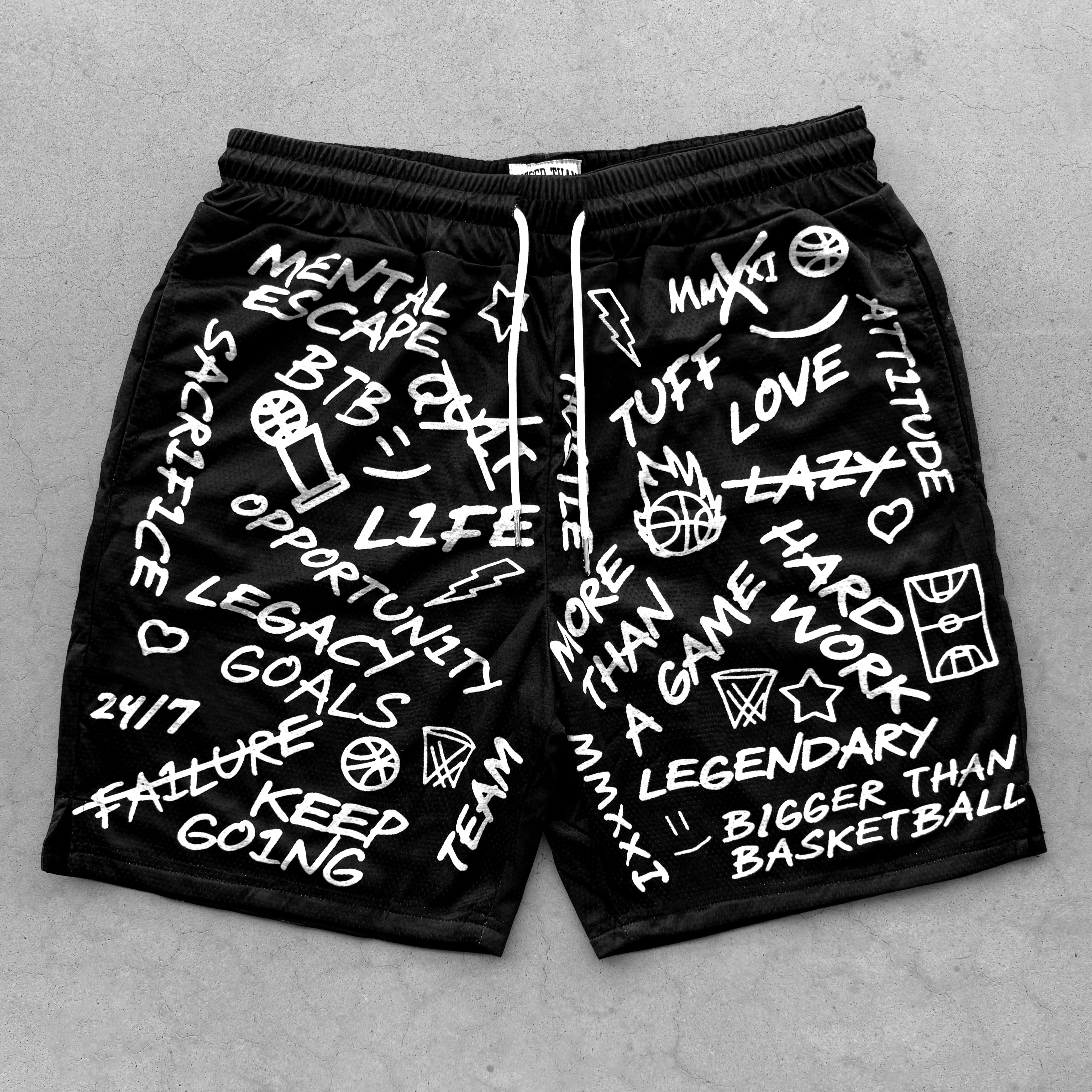 Collection of Emotions Basketball Shorts in a gallery layout